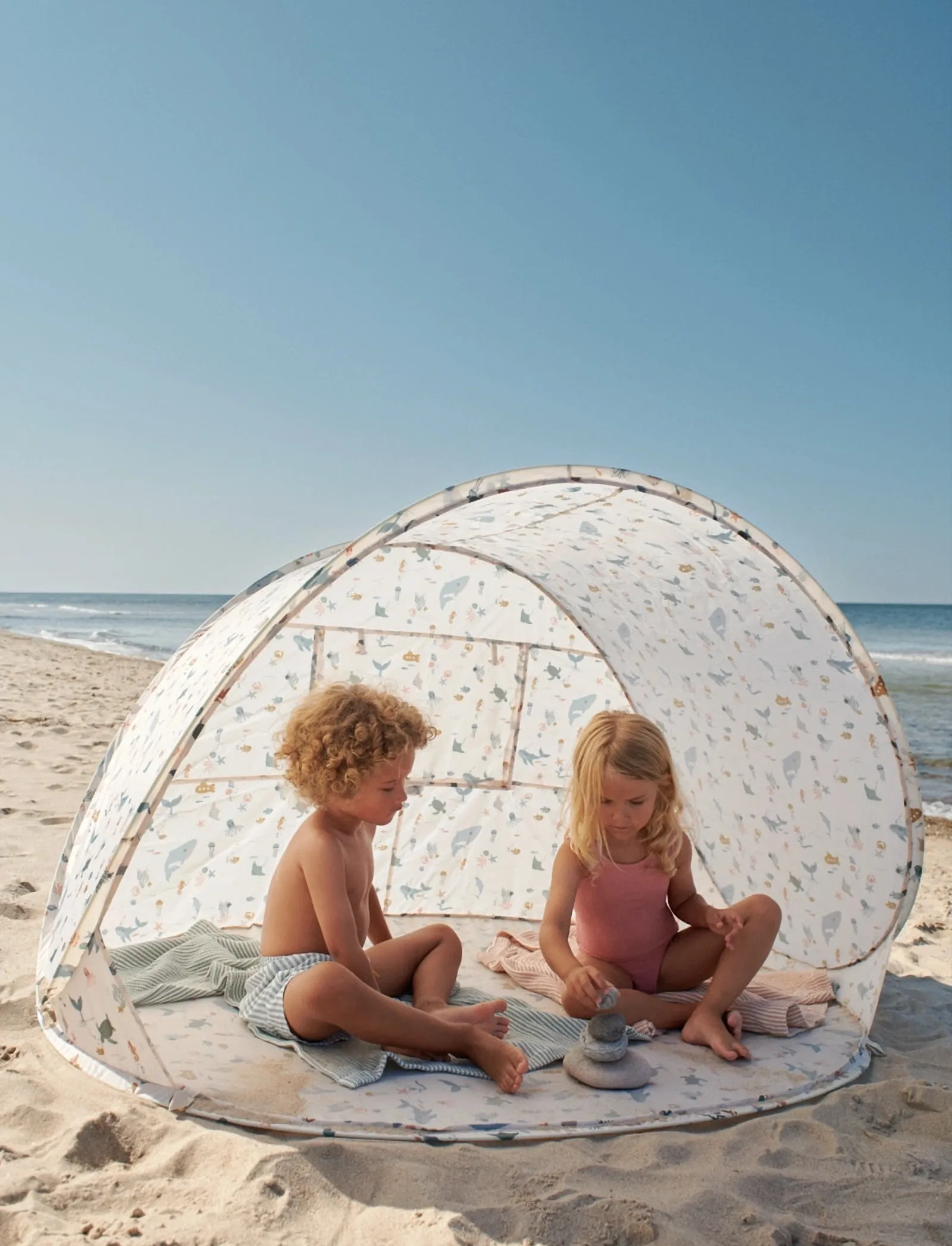 Liewood Cassie Pop Up Tent, Børn, Uv Tent, Creme, Str: ONE SIZE