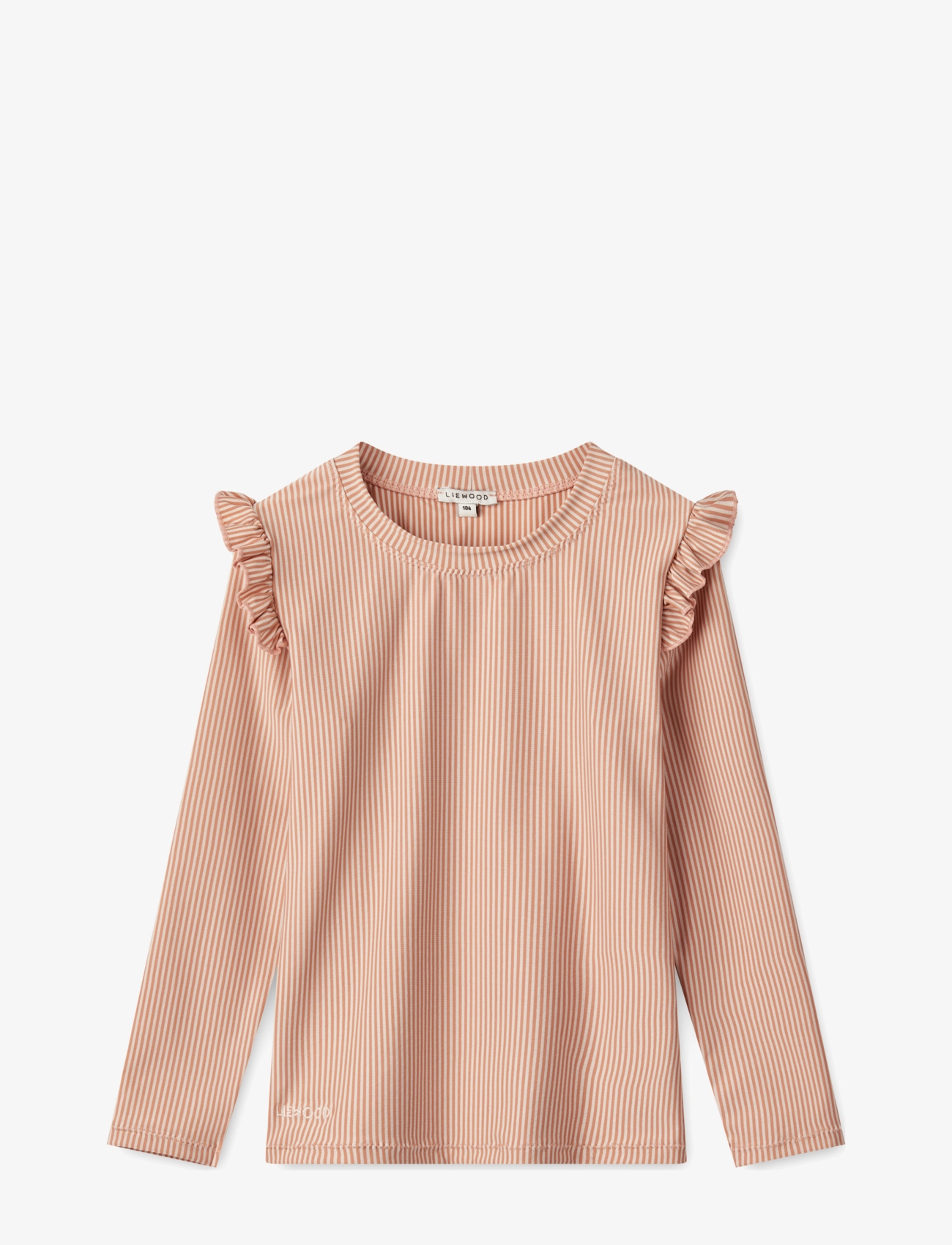 Liewood Tenley Stripe Swim Tee, 56, Pink, Uv-Tøj > Uv-Overdele, Børn