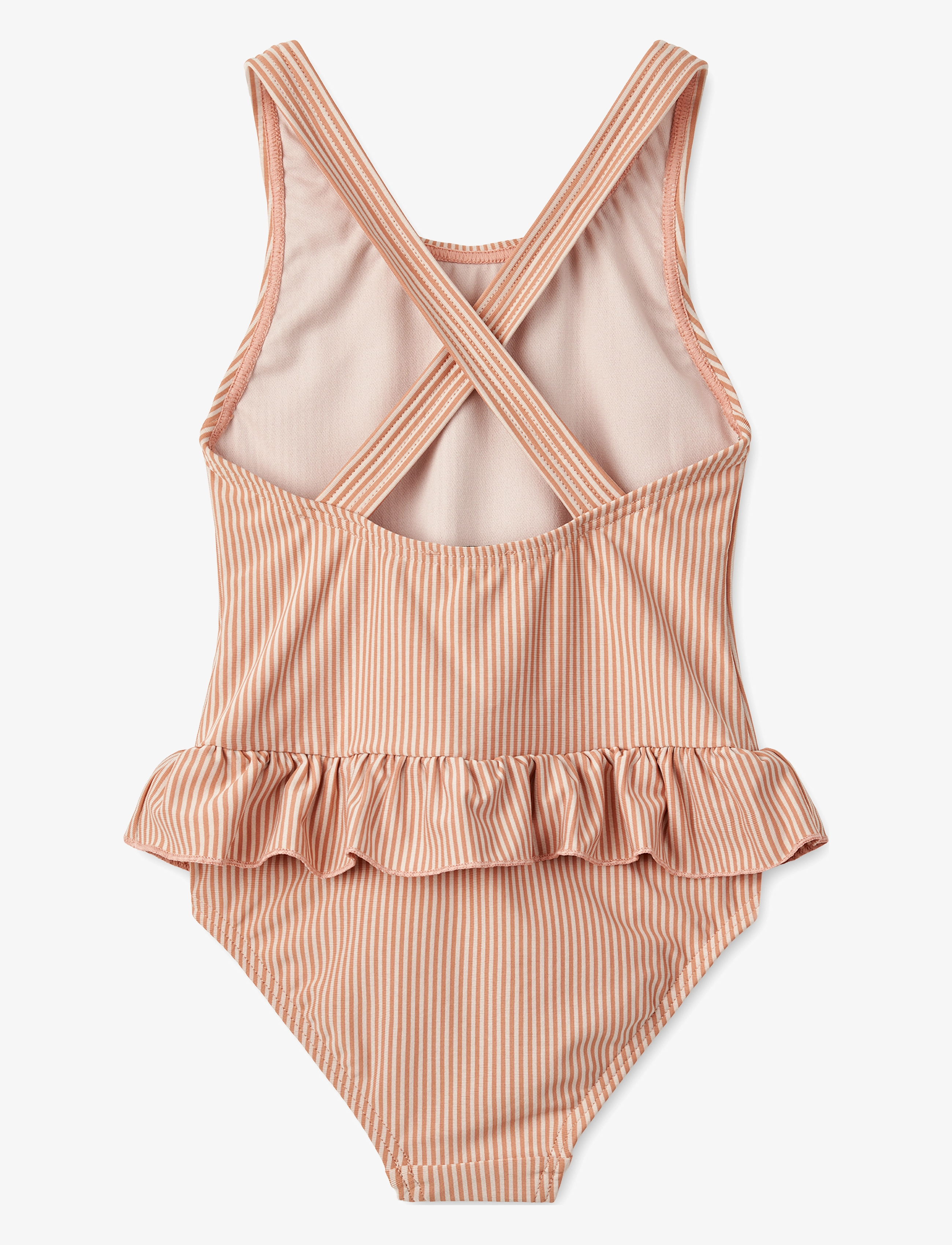 Liewood - Amara Stripe Swimsuit - y/d stripe tuscany rose / sandy - 1