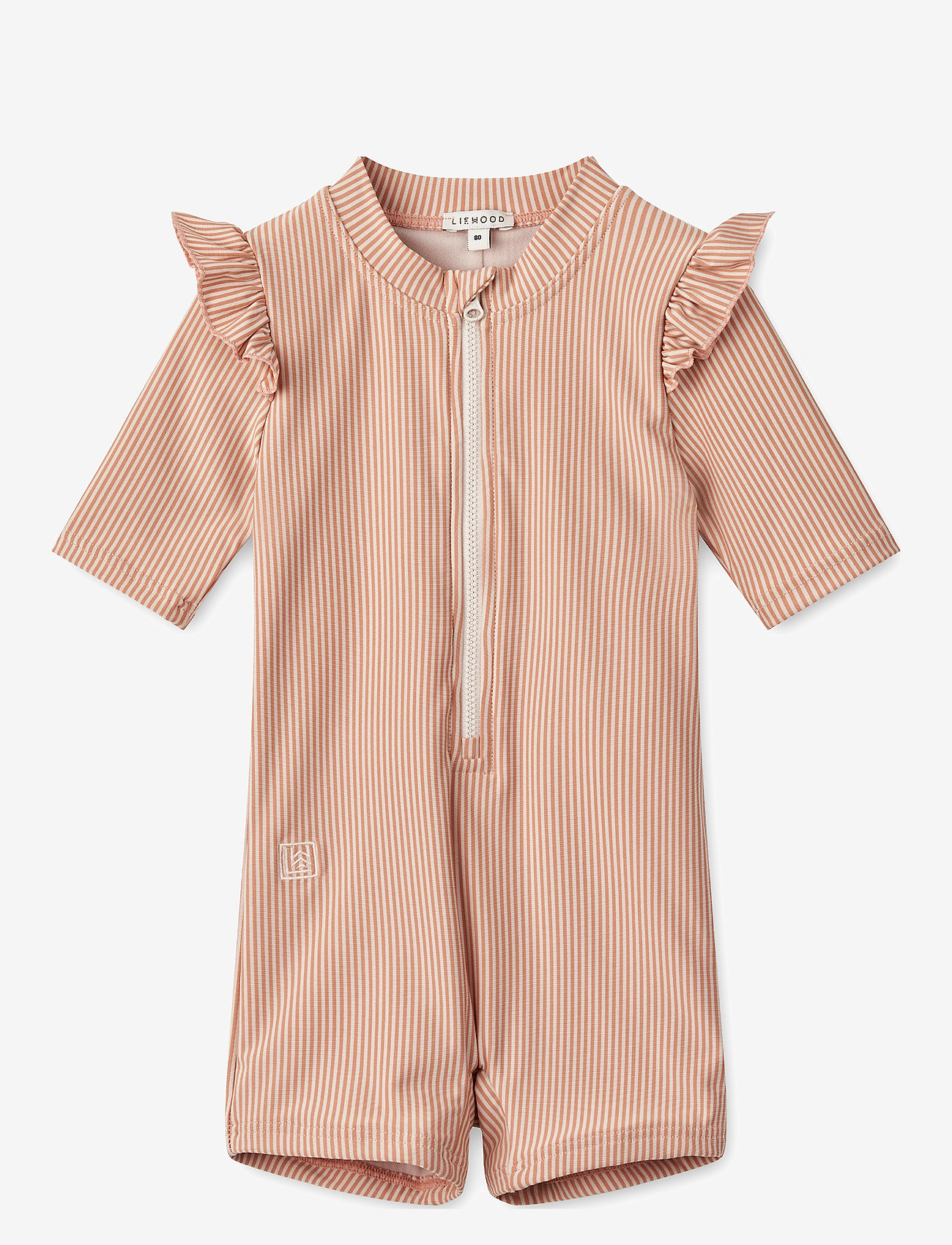 Liewood - Amel Stripe Swim Jumpsuit - y/d stripe tuscany rose / sandy - 0