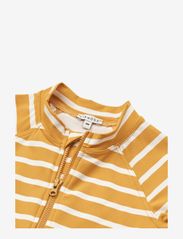 Liewood - Max Stripe Short Sleeve  Swim Jumpsuit - maillots 1 pièce - y/d stripe yellow mellow / creme de la creme - 2