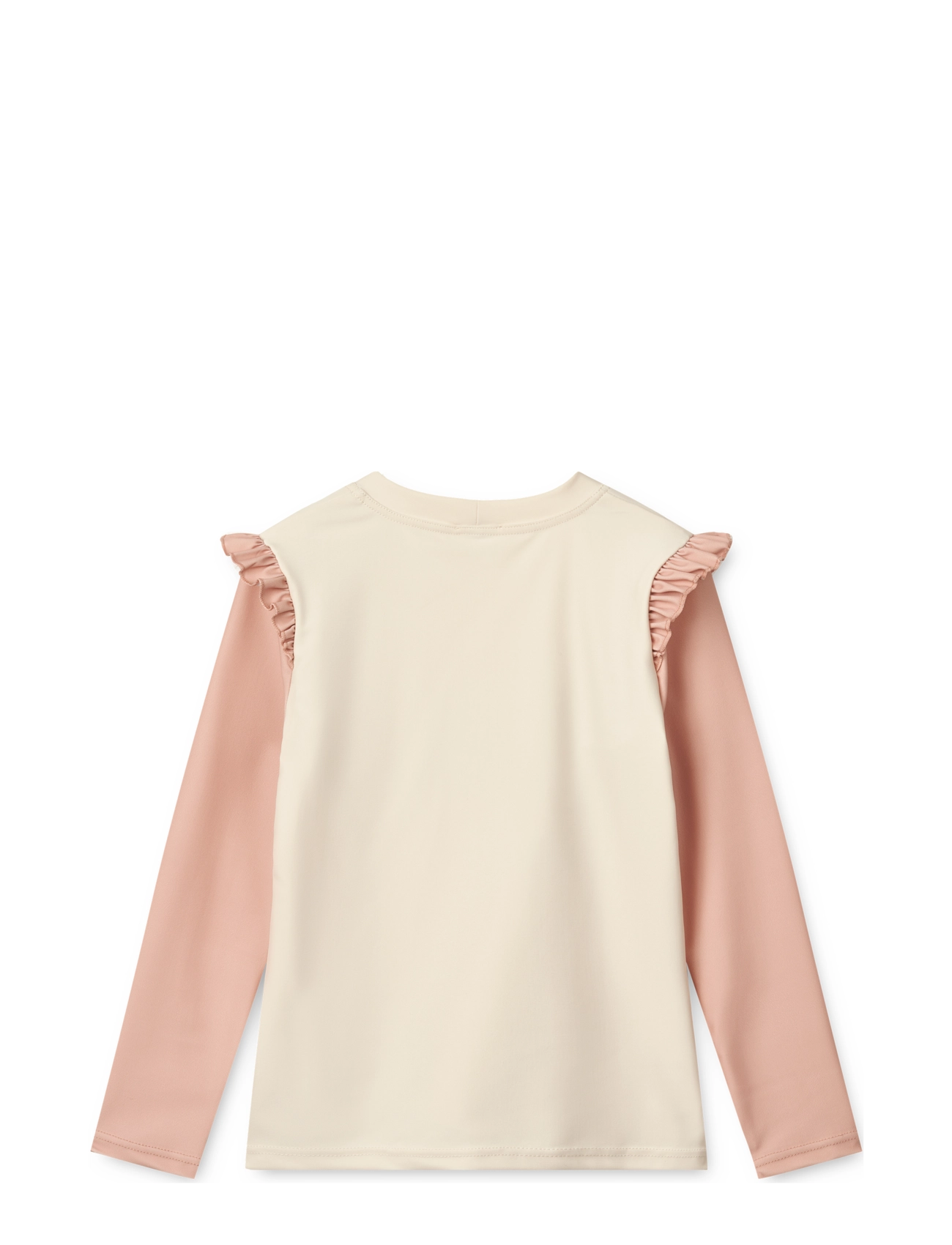 Liewood - Tenley Placement Swim Tee - swim tops - pale tuscany / ecru - 1