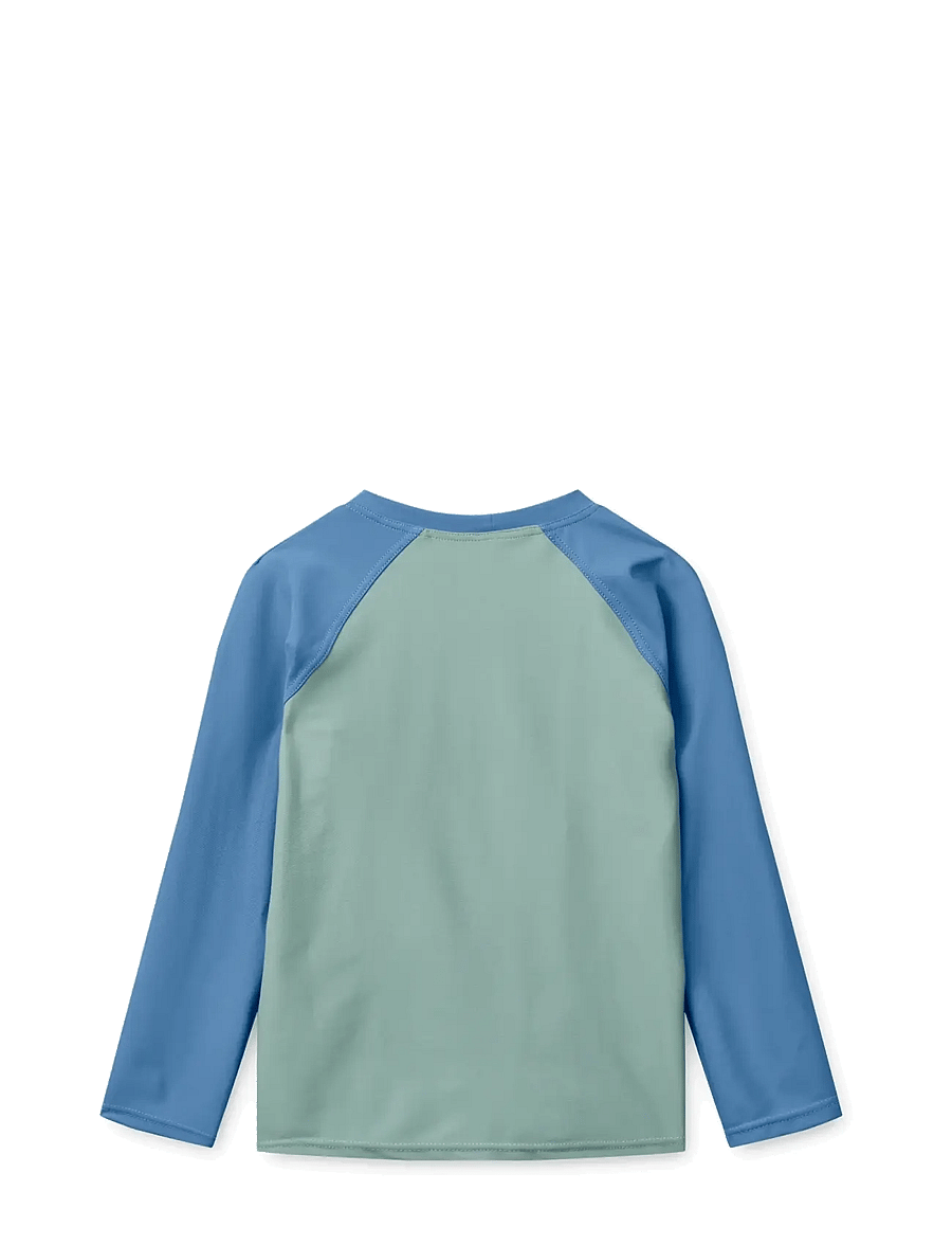Liewood - Noah Placement Longsleeve Swim Tee - viršutinė maudymosi kostiumėlių dalis - boards / light peppermint - 2