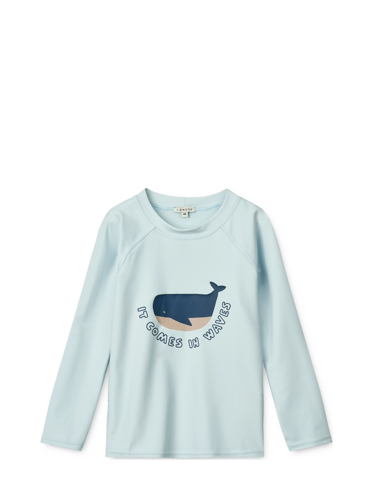 LIEWOOD Noah Placement Longsleeve Swim Tee Blau - 80 - Kinder