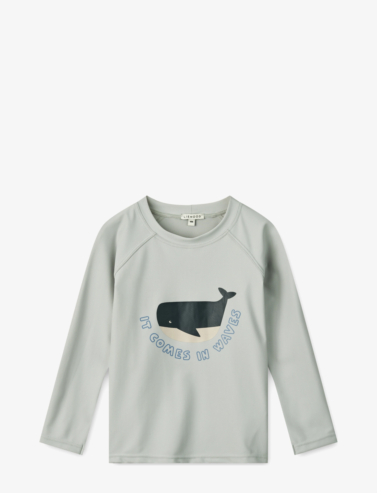 LIEWOOD Noah Placement Longsleeve Swim Tee Blau - 56 - Kinder