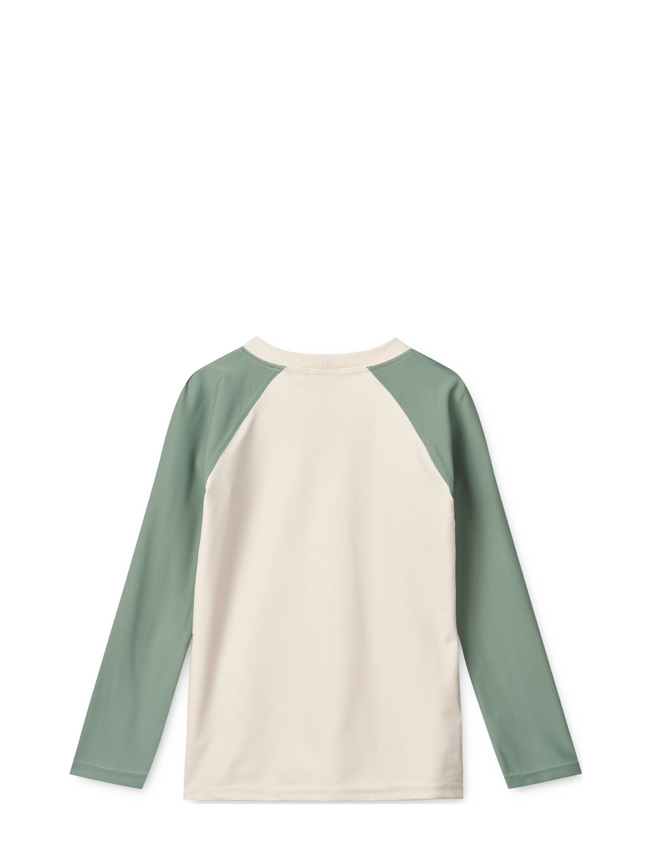 Liewood - Noah Placement Longsleeve Swim Tee - swim tops - sandy / peppermint - 1