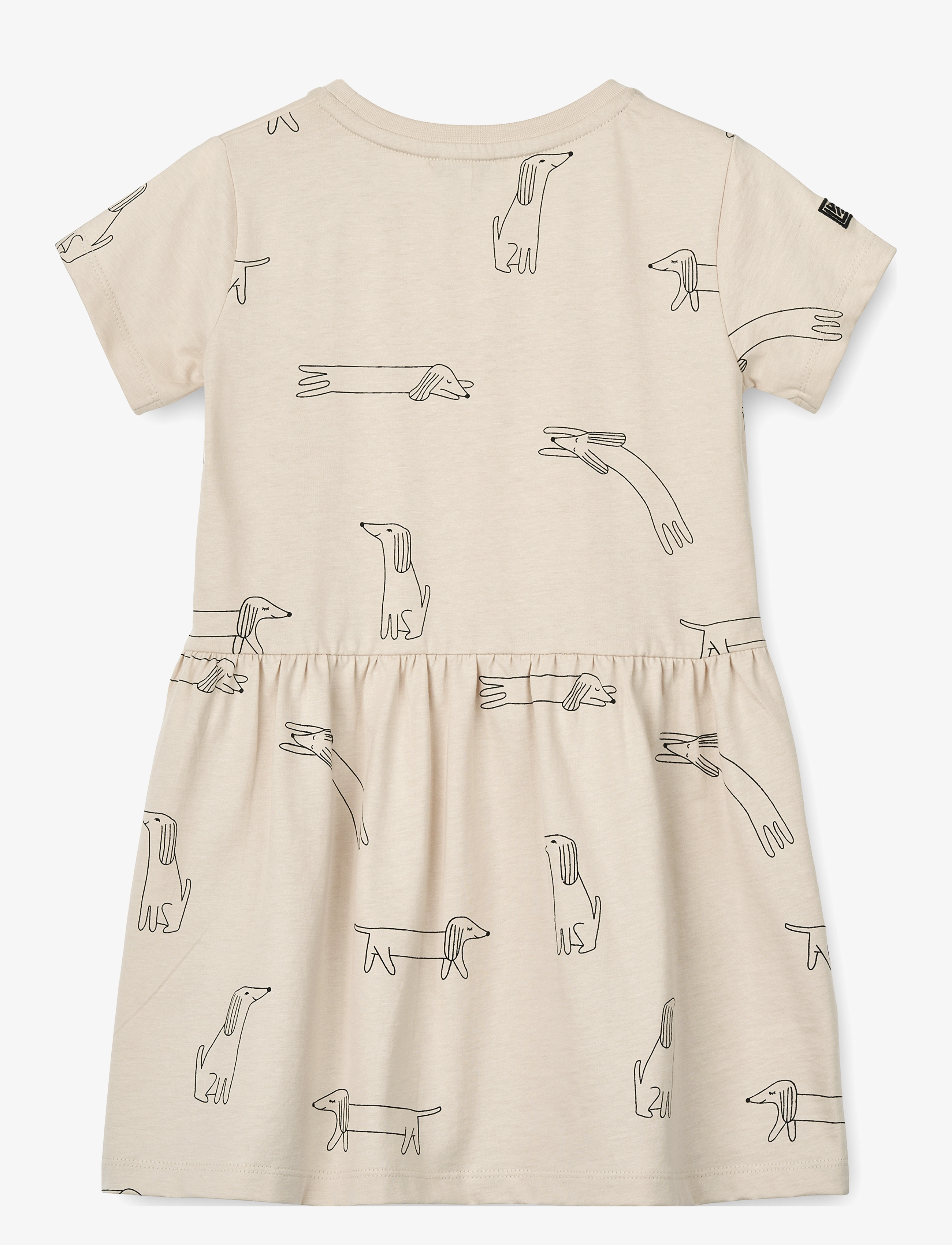 Liewood - Lima Printed Shortsleeve Dress - dogs / sandy - 1