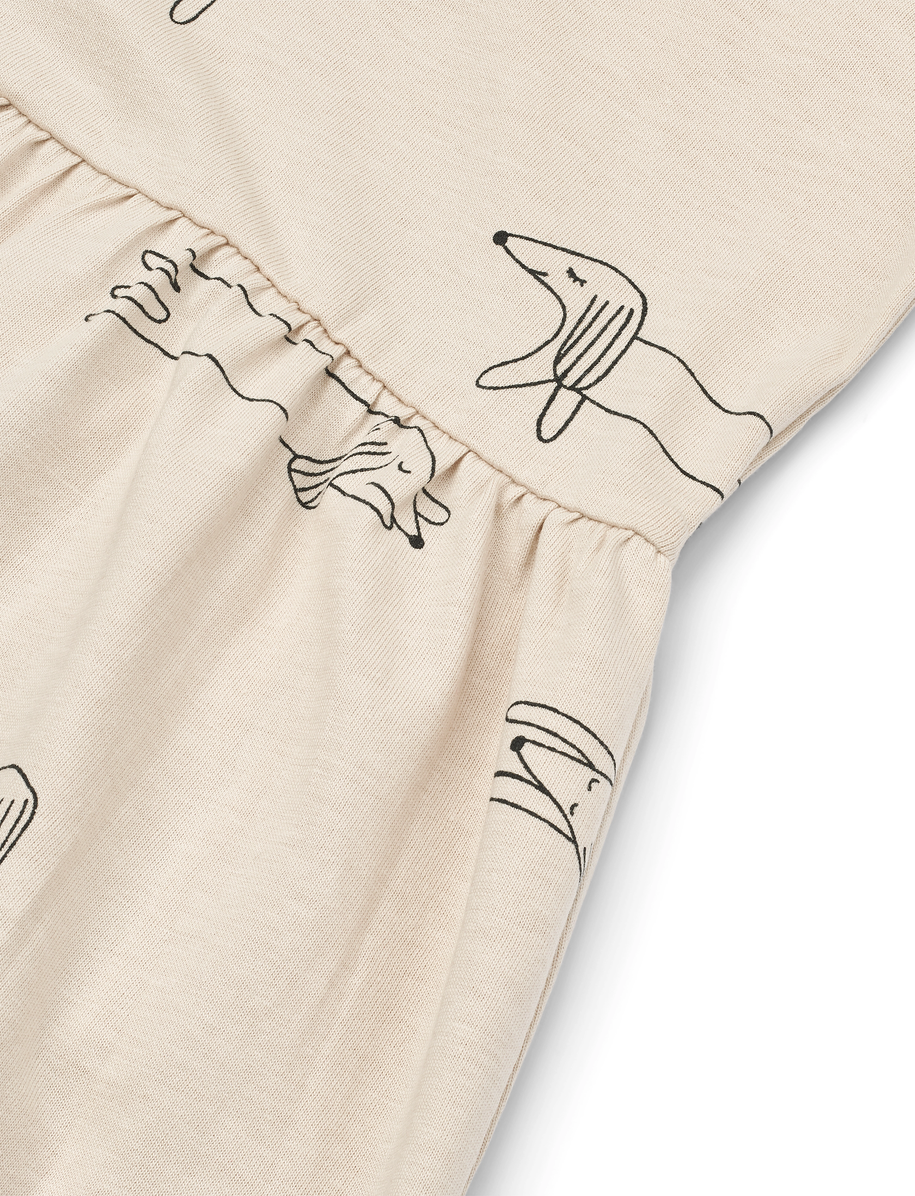 Liewood - Lima Printed Shortsleeve Dress - dogs / sandy - 5