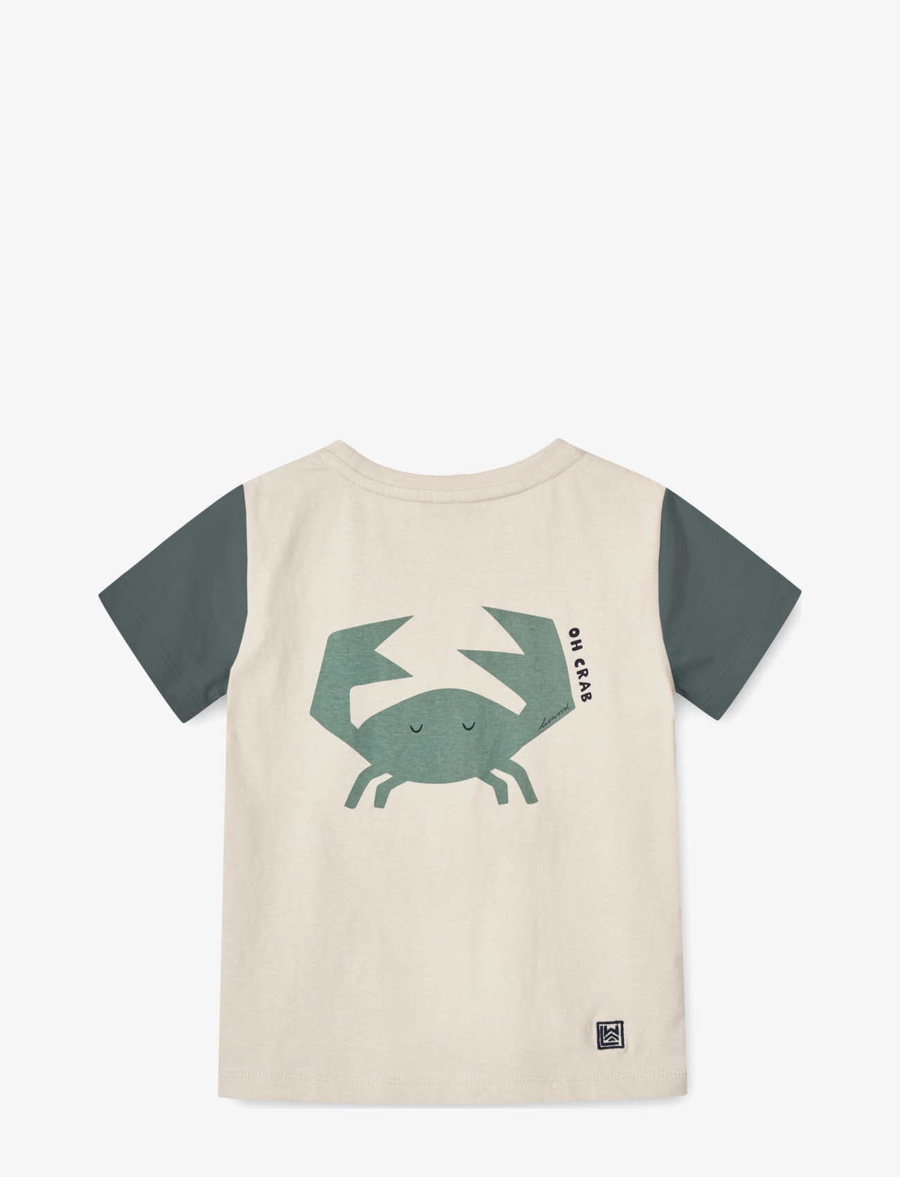 Liewood - Apia Baby Placement Shortsleeve T-shirt - oh crab / sandy - 2