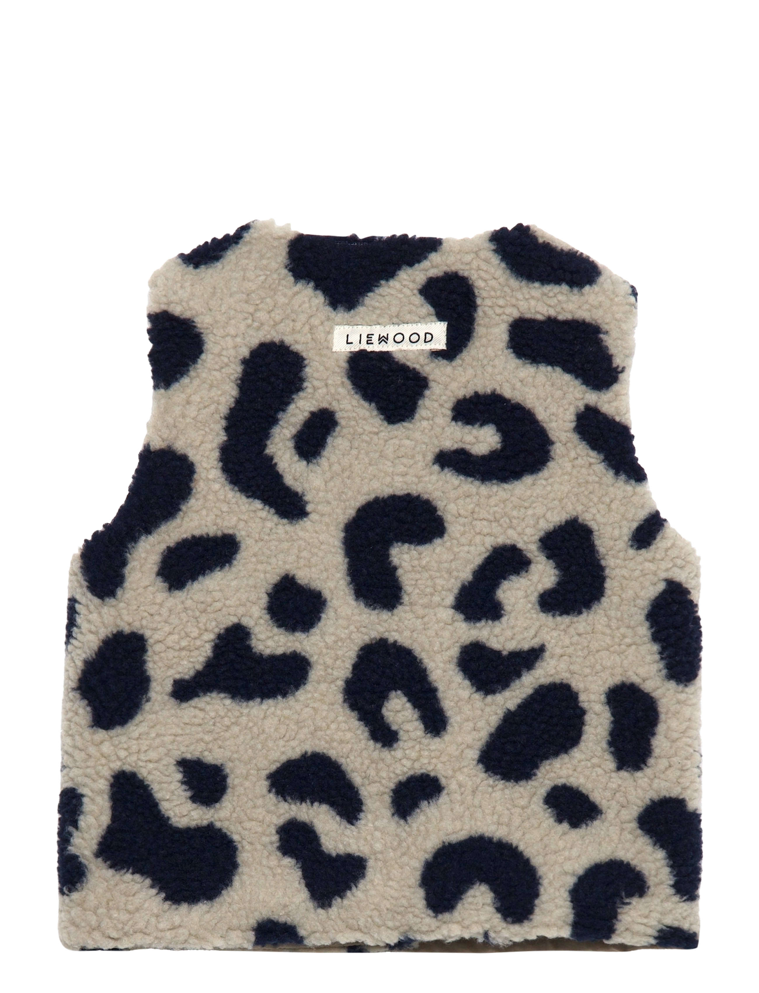 Liewood - Helgo Pile Printed Vest - mega leo mist - 1