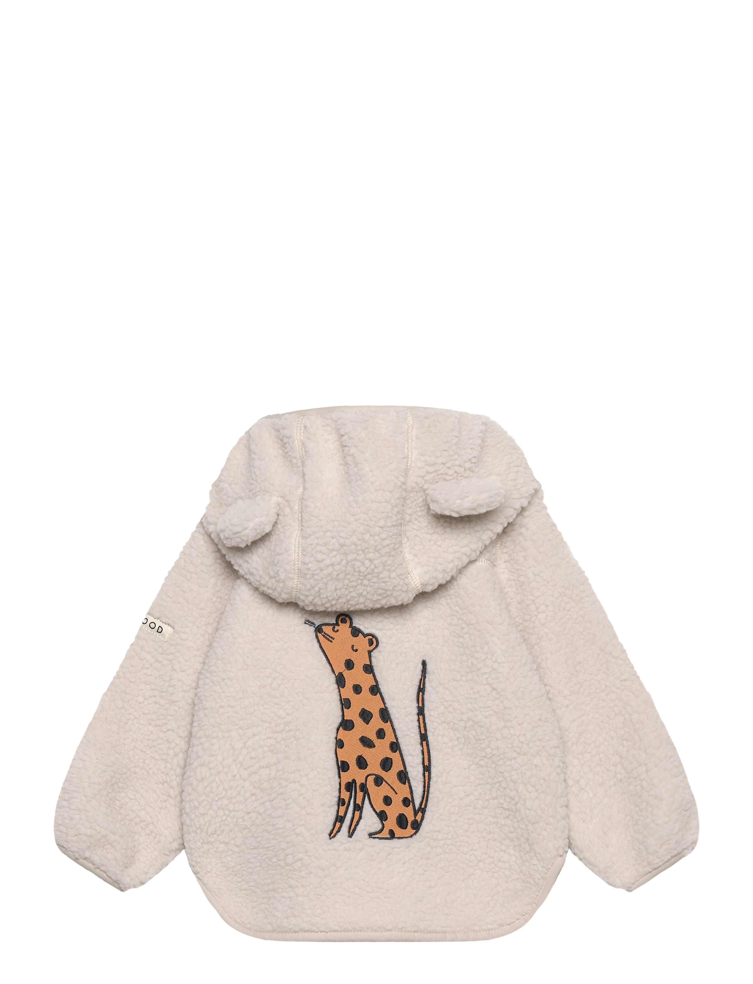 Liewood - Mara Pile Embroidery Jacket With Ears - leopard / sandy - 1