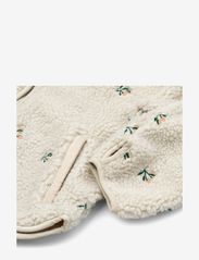 Liewood - Mara Pile Embroidery Jacket With Ears - fleece jackets - peach / sandy embroidery - 3