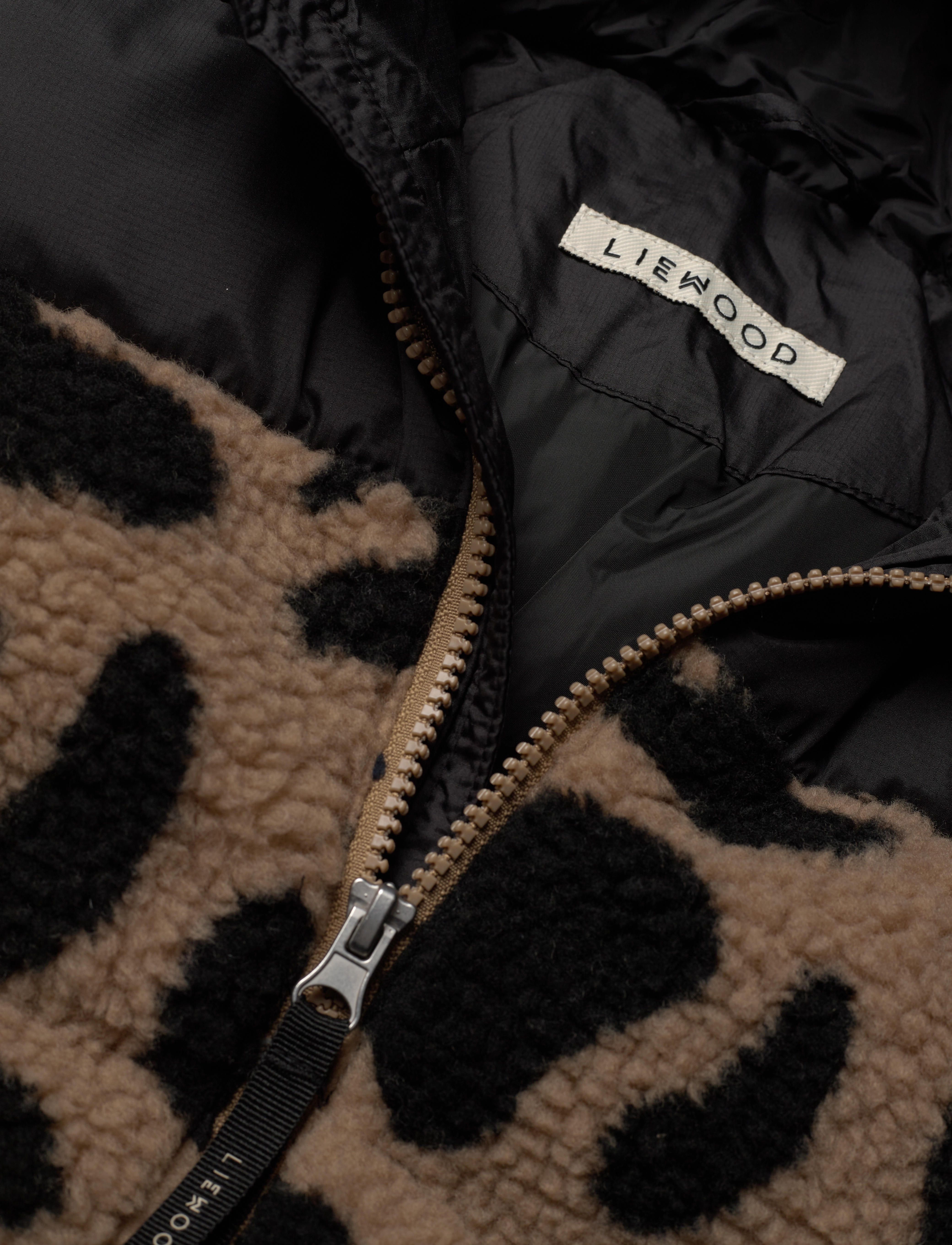 Liewood - Niko Pile Jacket - efterårsjakker - mega leo / oat mix - 2