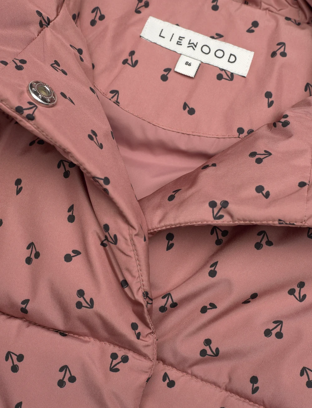 Liewood - Giovanna Jacket - talvejope - cherries / dark rosetta - 2