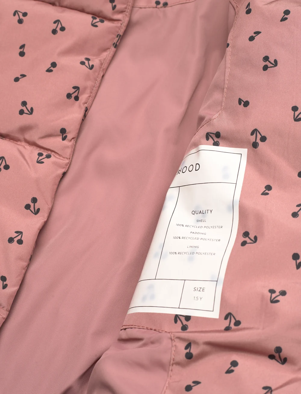 Liewood - Giovanna Jacket - talvejope - cherries / dark rosetta - 4