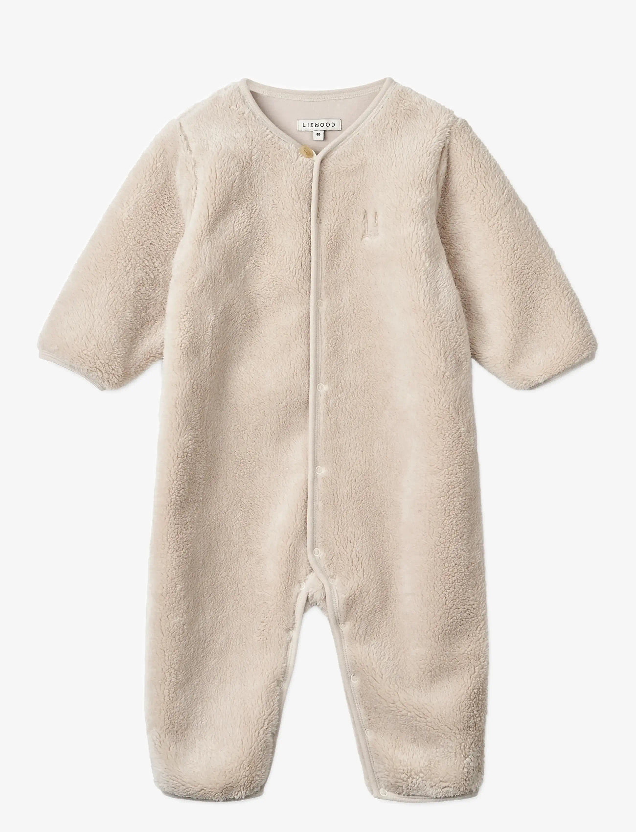 Liewood - Bailey Baby Pile Jumpsuit - byxdress - sandy - 0