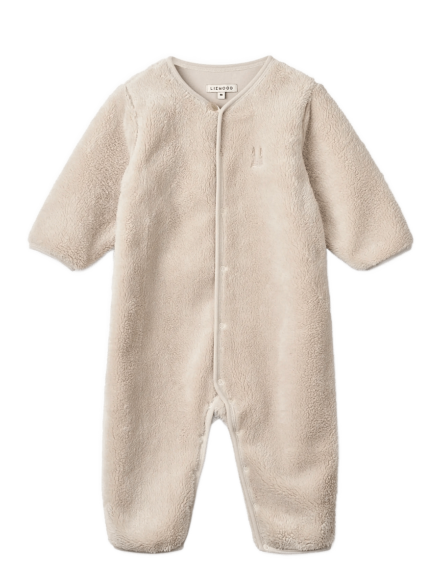 Liewood - Bailey Baby Pile Jumpsuit - haalarit - sandy - 0