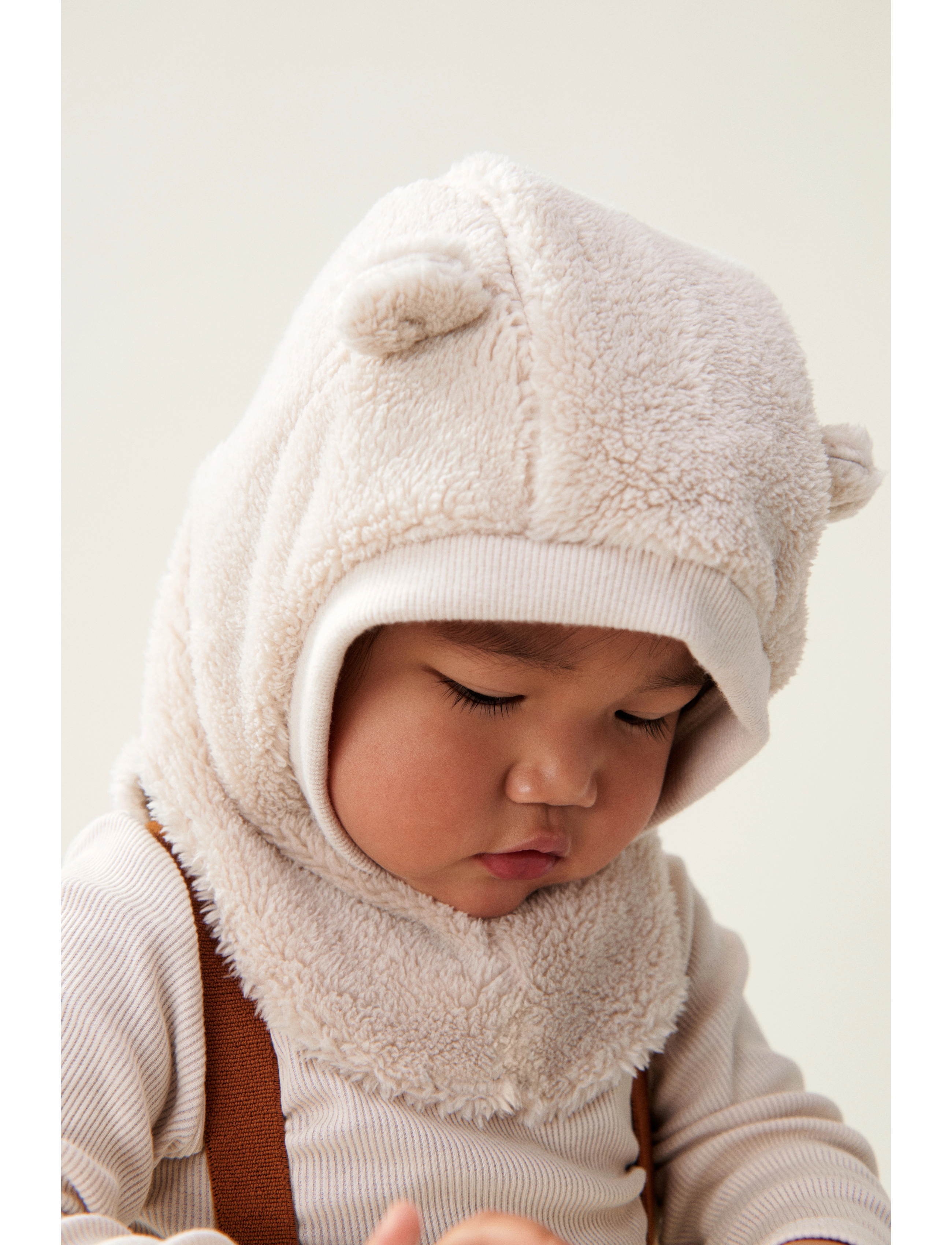Liewood Giri Balaclava, 0/3M, Cream, Hovedbeklædning > Balaclava, Børn
