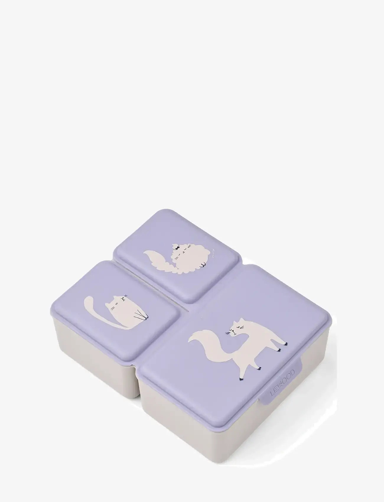 Liewood - Driss Lunchbox - lunchlådor - cat / warm lilac - 0