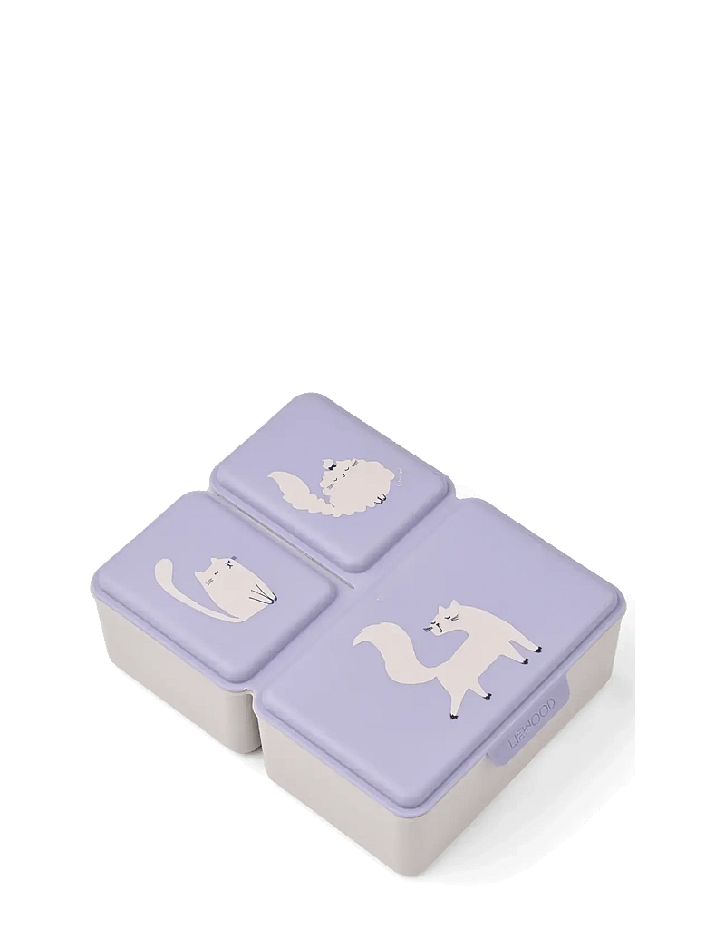 Liewood - Driss Lunchbox - lunchlådor - cat / warm lilac - 0