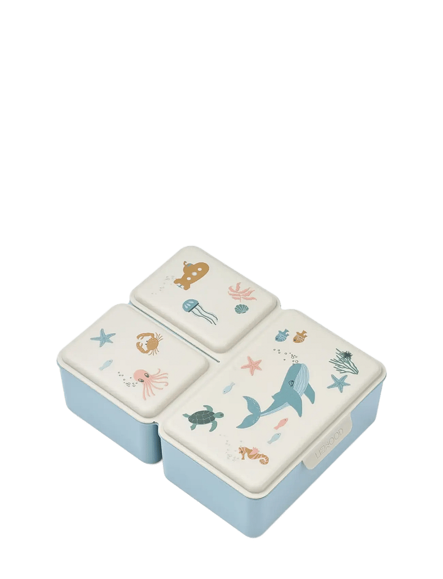 Liewood - Driss Lunchbox - pudełka śniadaniowe - sea creature / sandy - 0