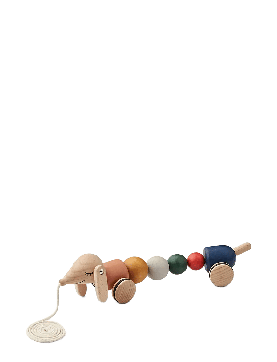 Liewood - Barthes Pull Along Toy - golden caramel multi mix - 0