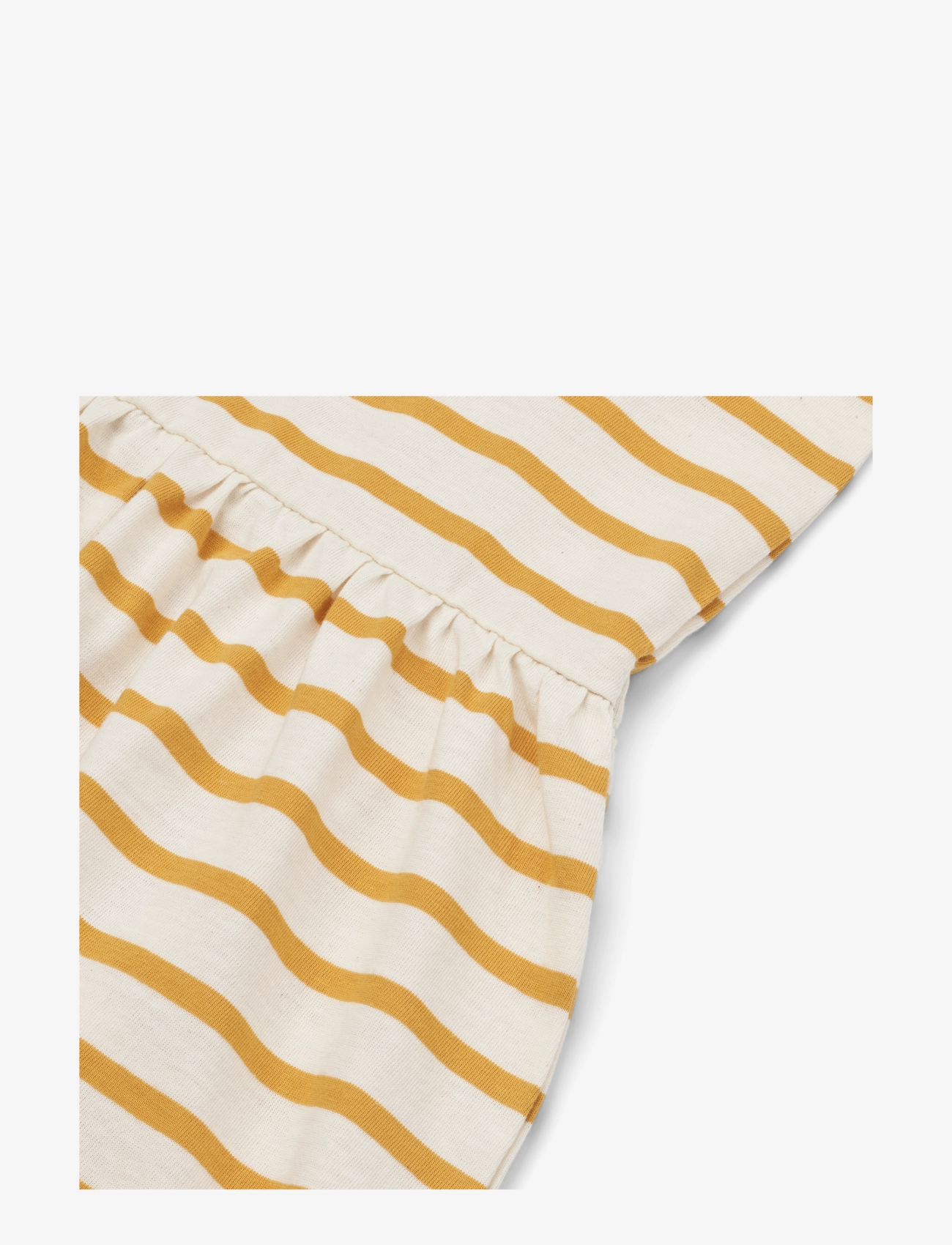 Liewood - Lima Stripe Shortsleeve Dress - y/d stripe creme de la creme / yellow mellow - 2