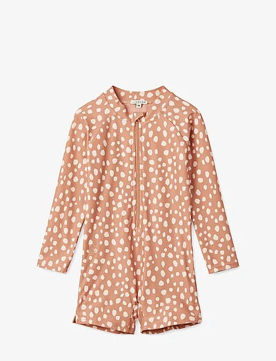LIEWOOD Max Printed Longsleeve Swim Jumpsuit Leo spots / Tea LIEWOOD Max Printed Longsleeve Swim Jumpsuit Leo spots / Tea