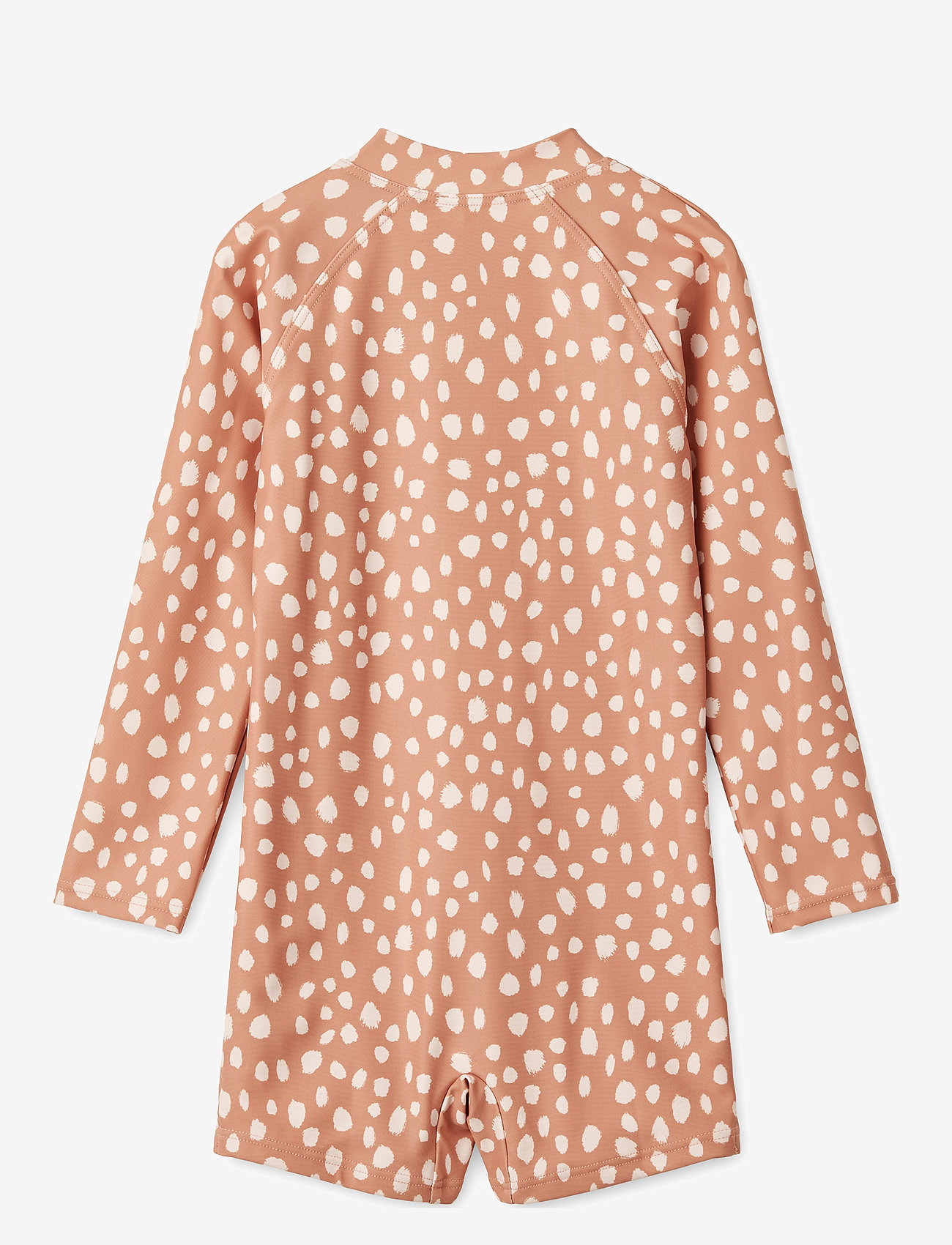 Liewood - Max Printed Longsleeve Swim Jumpsuit - leo spots / tuscany rose - 1