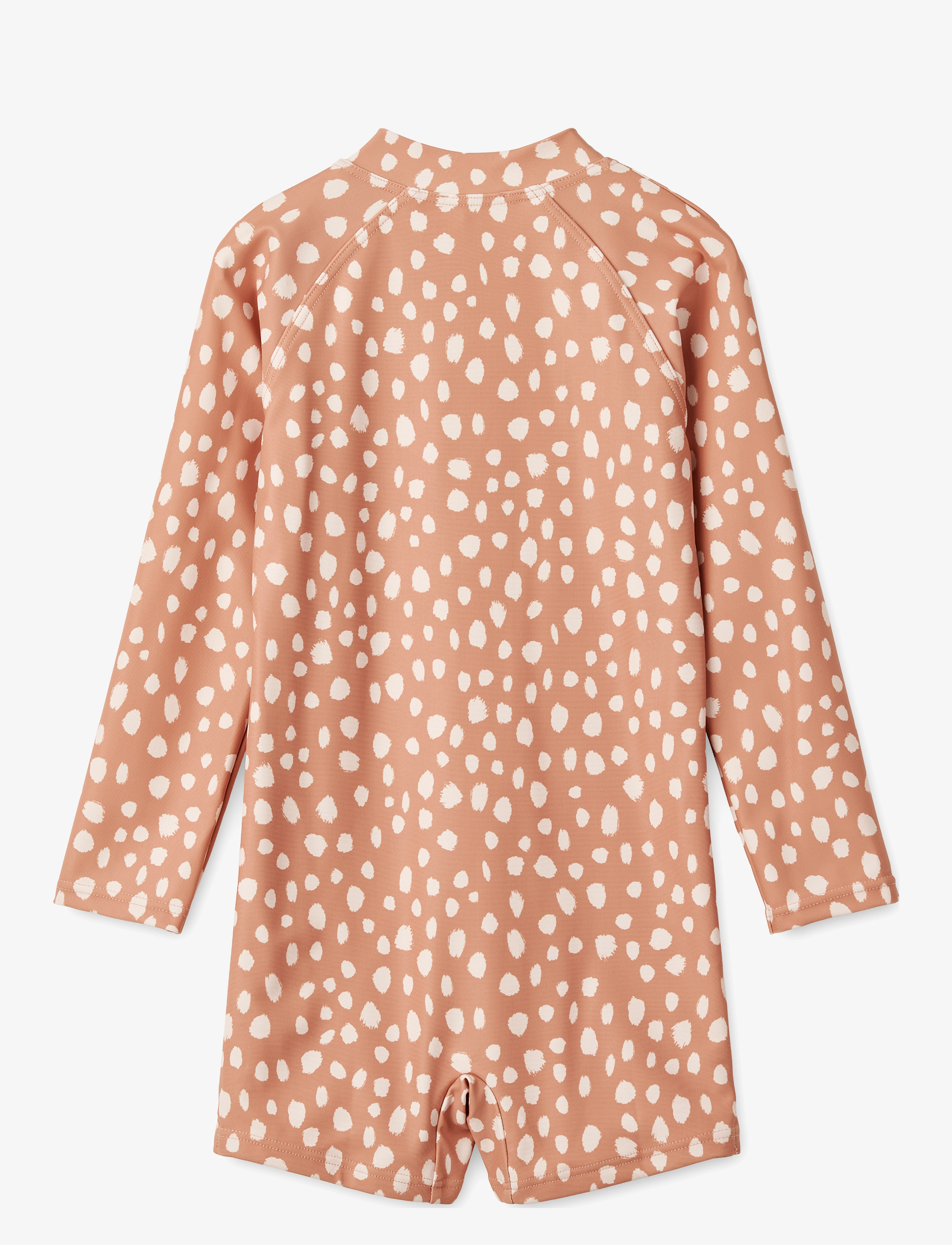 Liewood - Max Printed Longsleeve Swim Jumpsuit - leo spots / tuscany rose - 1