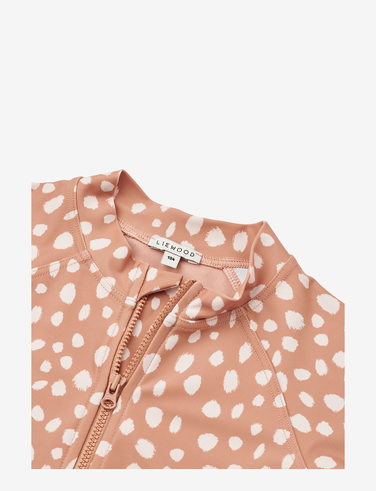 Liewood - Max Printed Longsleeve Swim Jumpsuit - leo spots / tuscany rose - 2