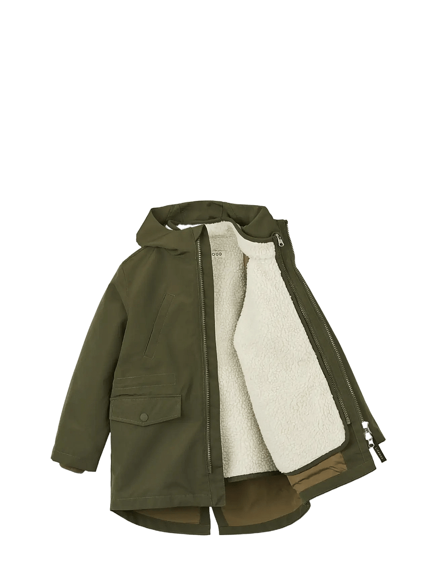 Liewood - Timber 2 in 1 Jacket - puhvis ja polsterdatud - army brown mix - 2