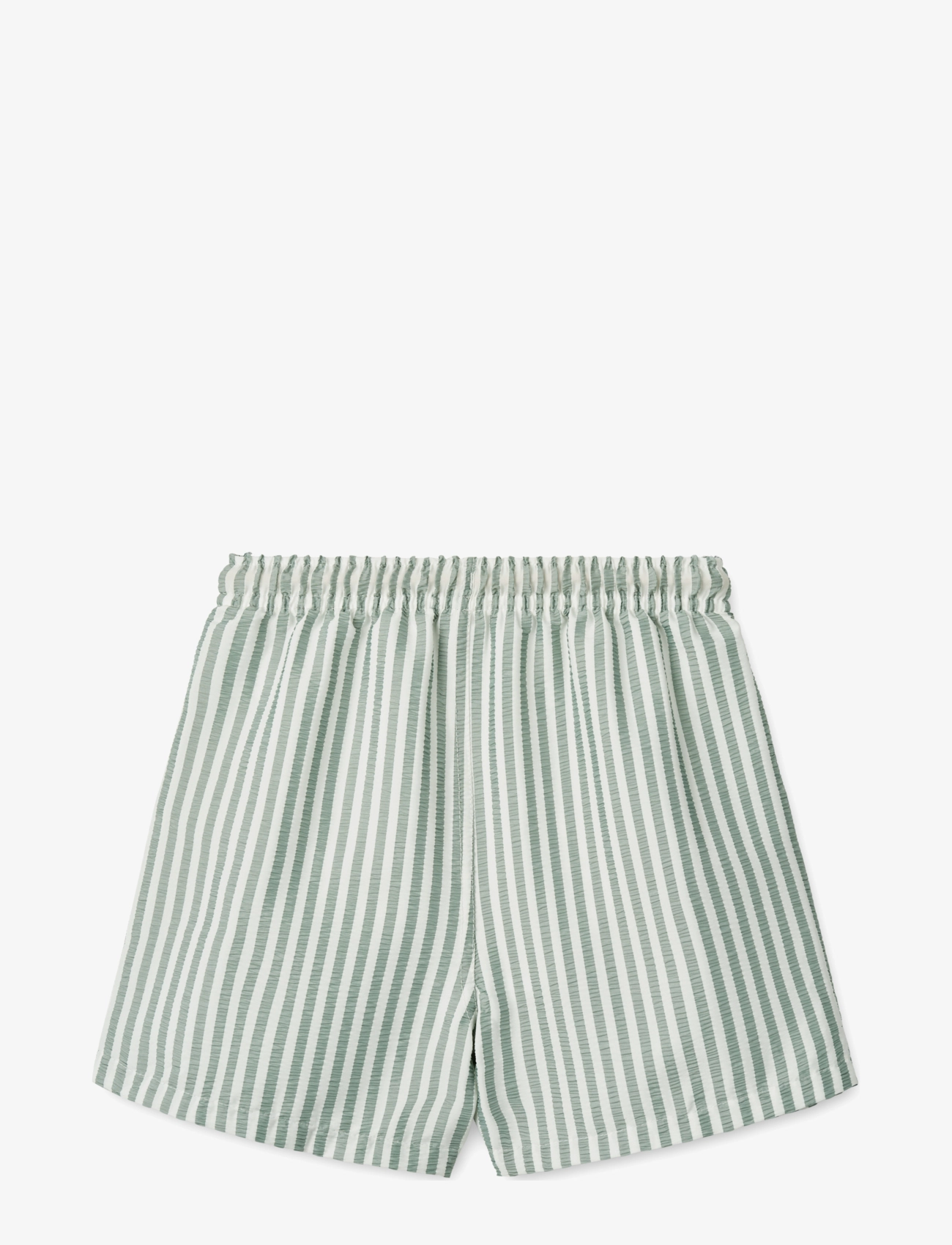 Liewood - Duke Stripe Board Shorts - stripe peppermint / crisp white - 1