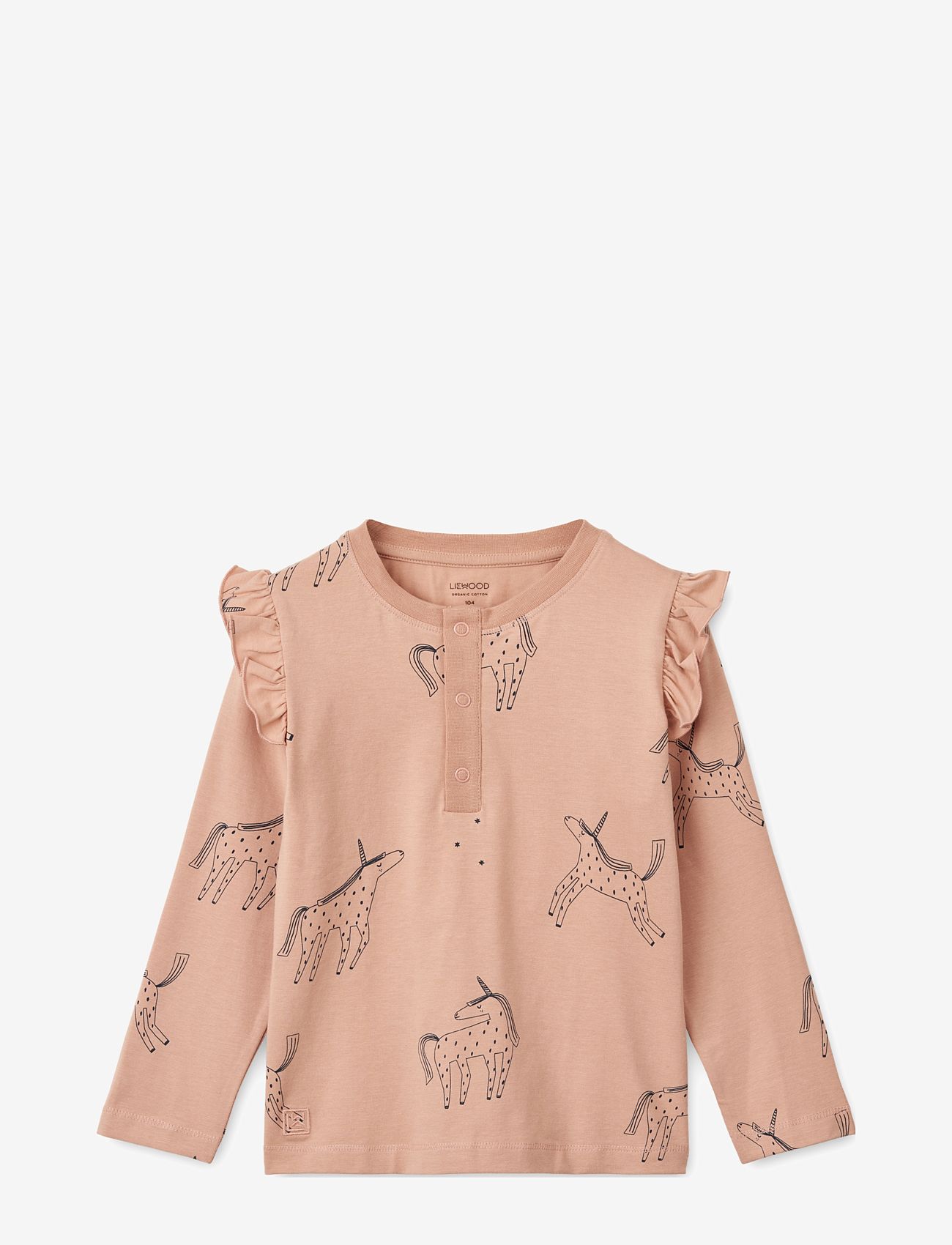 Liewood - Wilhelm Printed Frill Pyjamas Set - unicorn / pale tuscany - 1