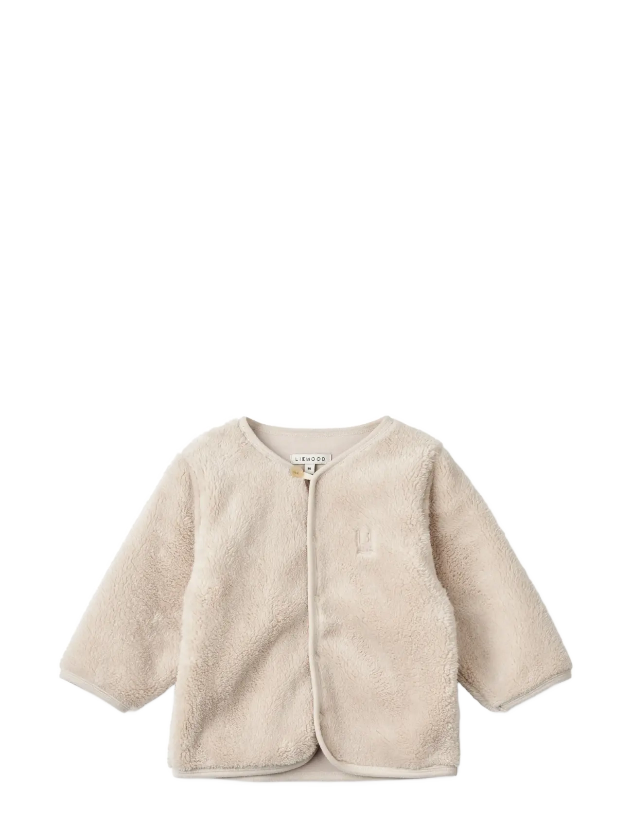 Liewood Benoit Baby Pile Jacket, Børn, Baby Pile Jakke, Cream, Str: 74