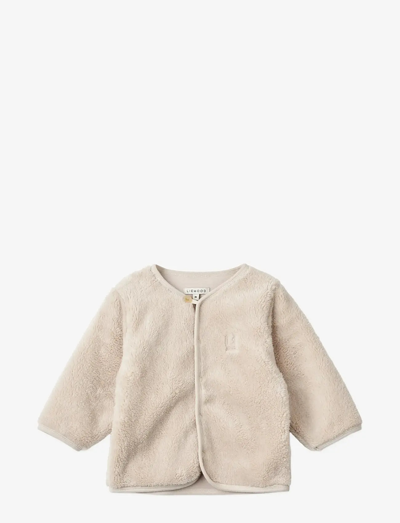 Liewood - Benoit Baby Pile Jacket - fleecejackor - sandy - 0