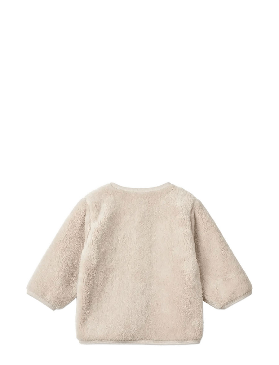 Liewood - Benoit Baby Pile Jacket - fleecejackor - sandy - 1