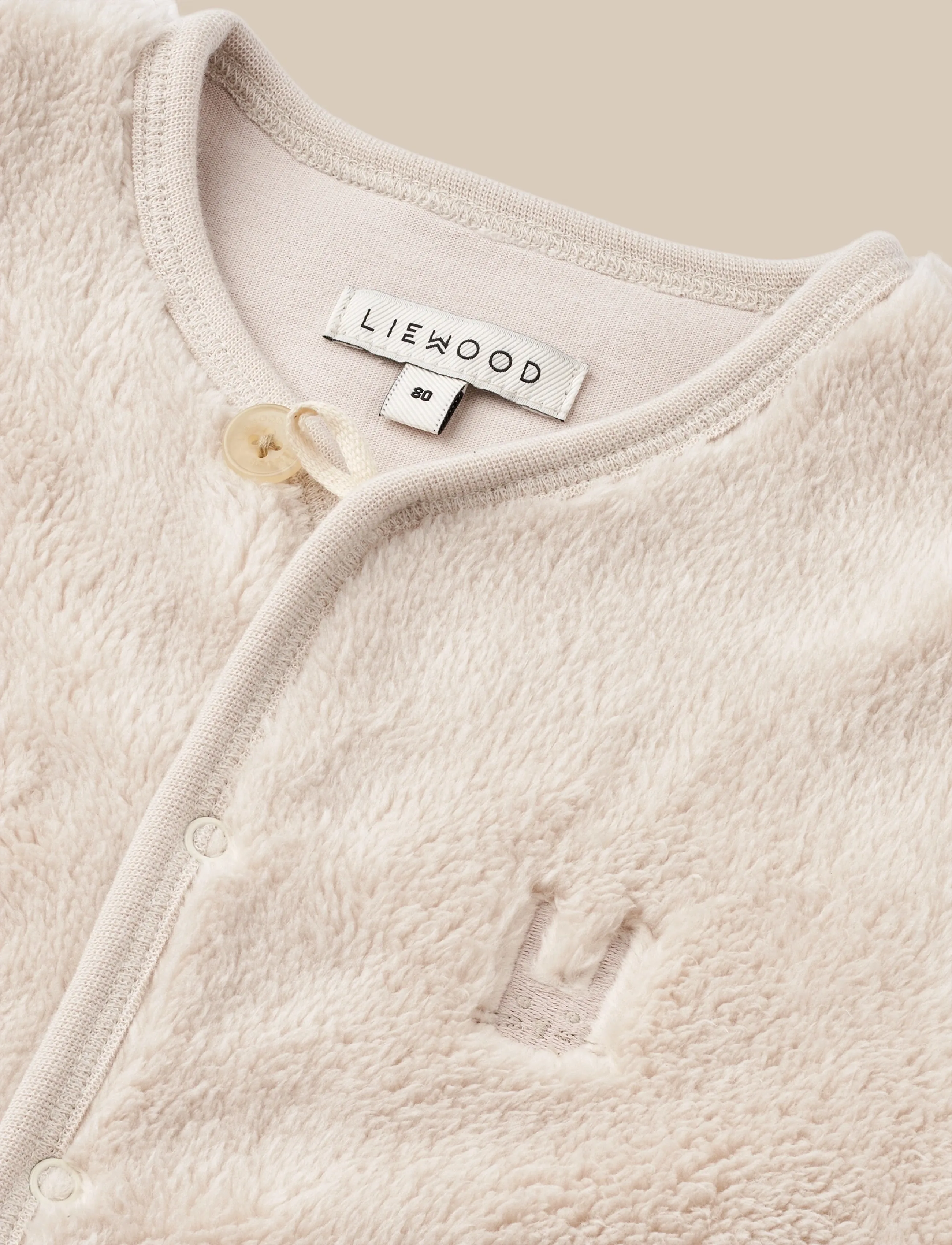 Liewood - Benoit Baby Pile Jacket - fleece-jakke - sandy - 2