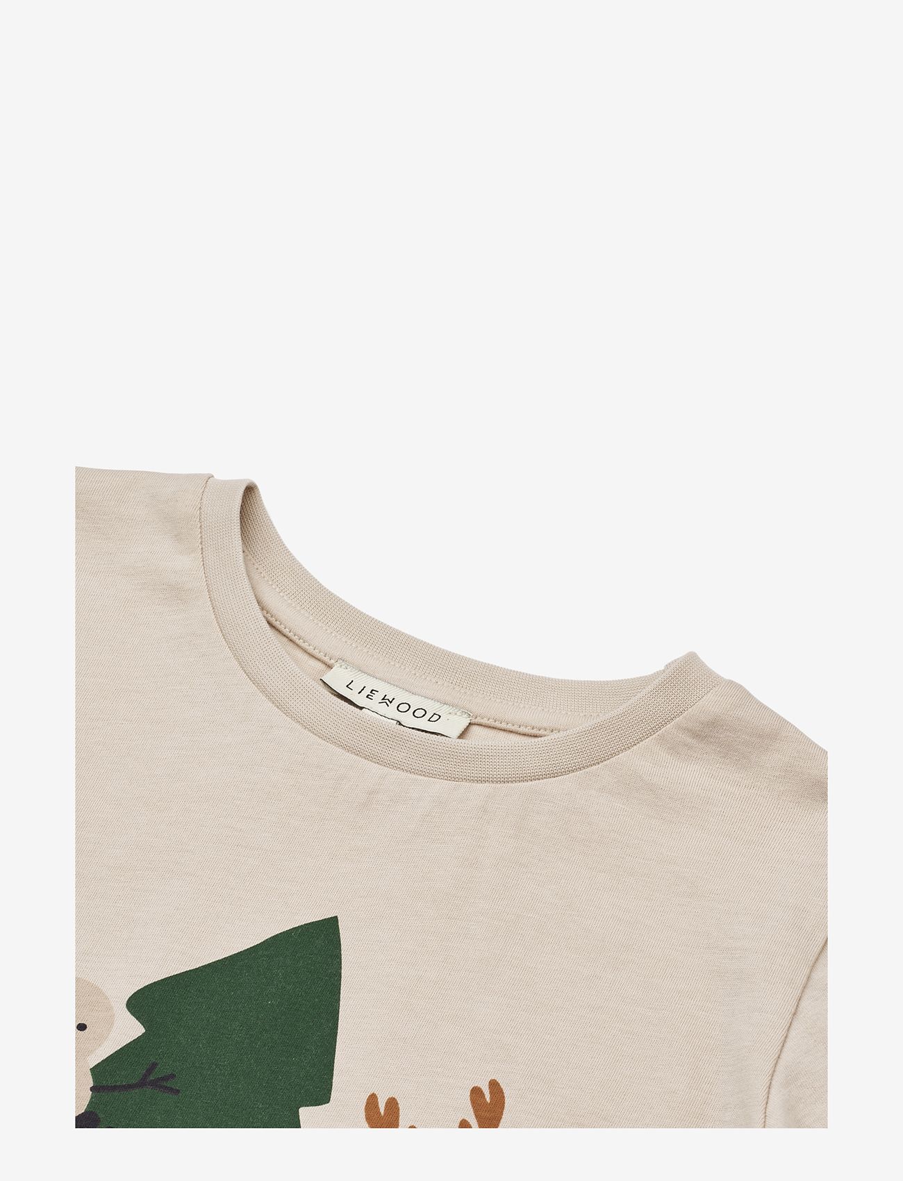 Liewood - Apia Placement Longsleeve T-shirt - langærmede t-shirts - holiday friends / sandy - 2