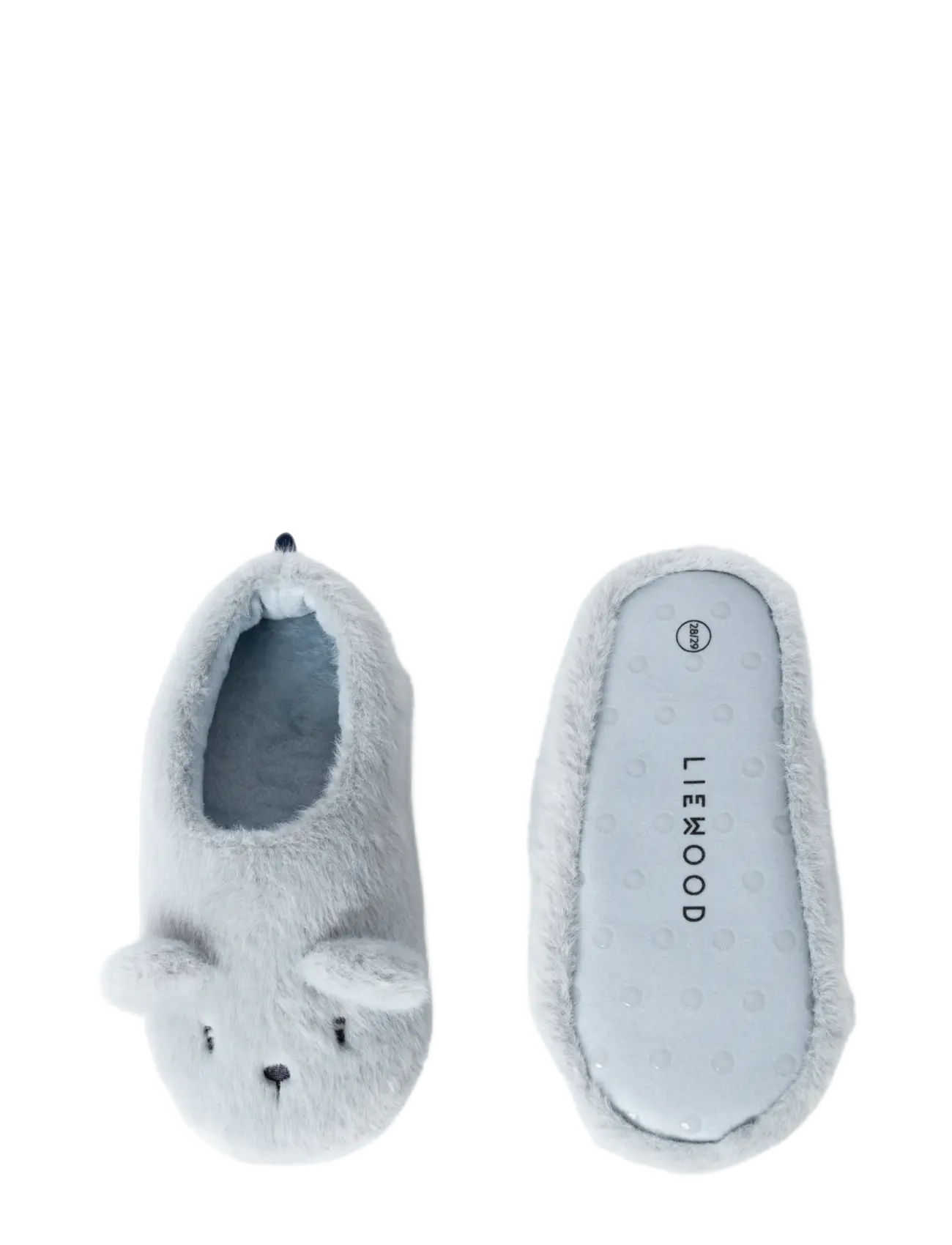 Liewood - Aviaja Bear Slippers - slippers - dove blue - 1