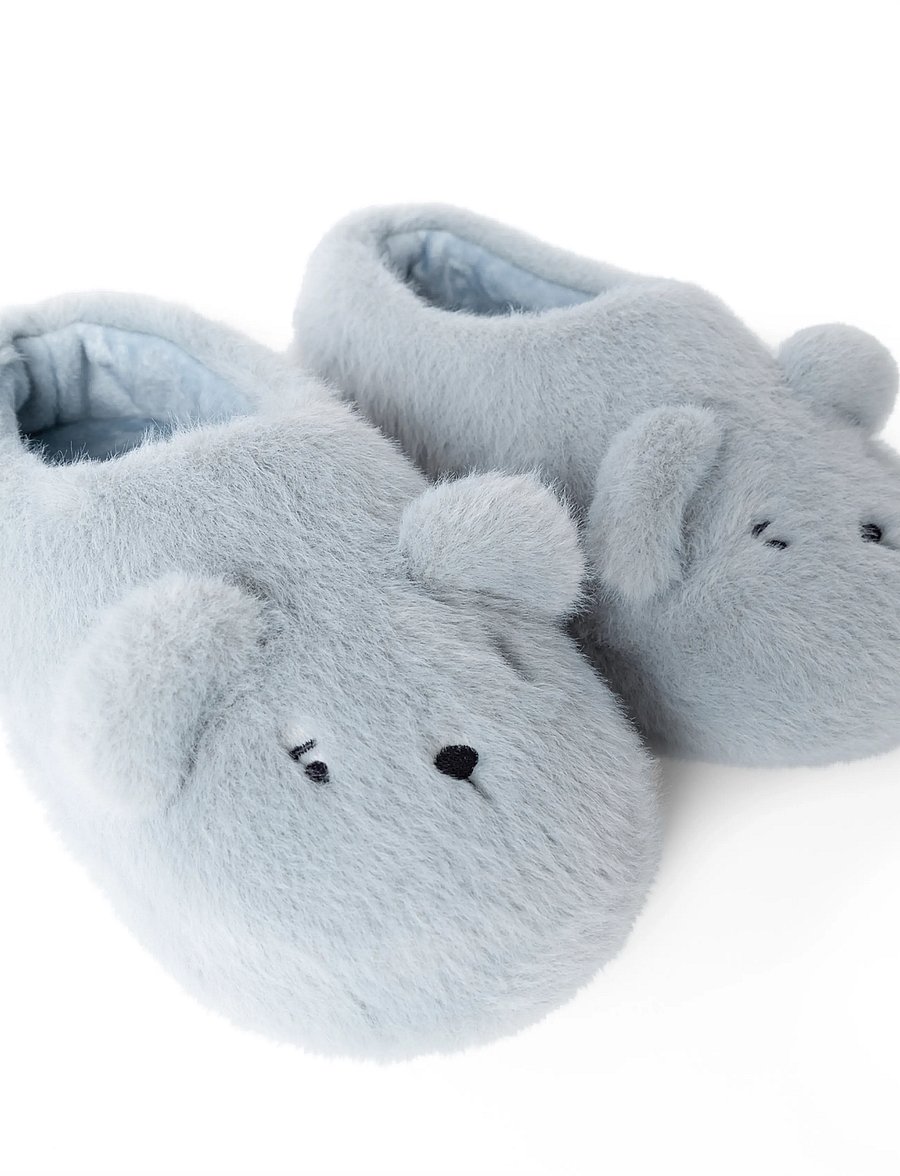 Liewood - Aviaja Bear Slippers - slippers - dove blue - 3