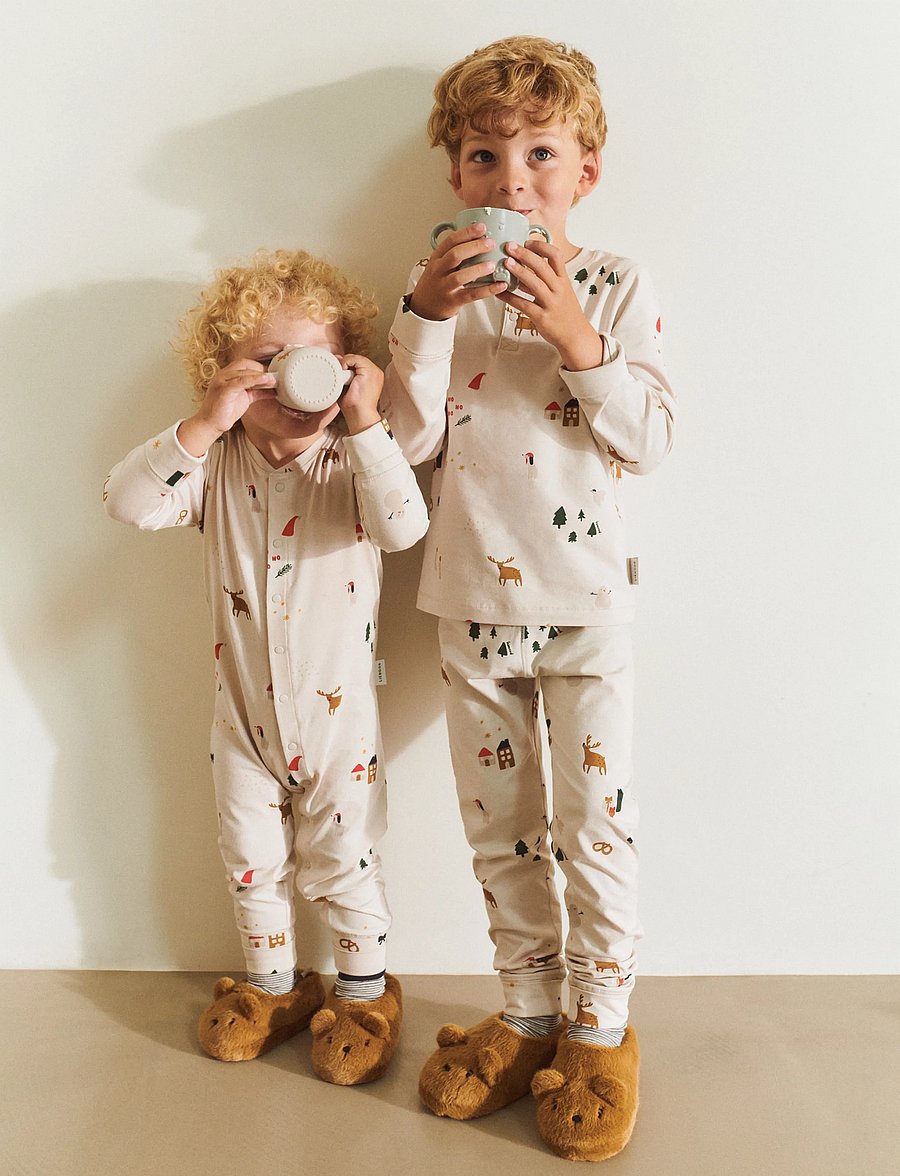 Liewood - Aviaja Bear Slippers - hausschuhe - golden caramel - 0