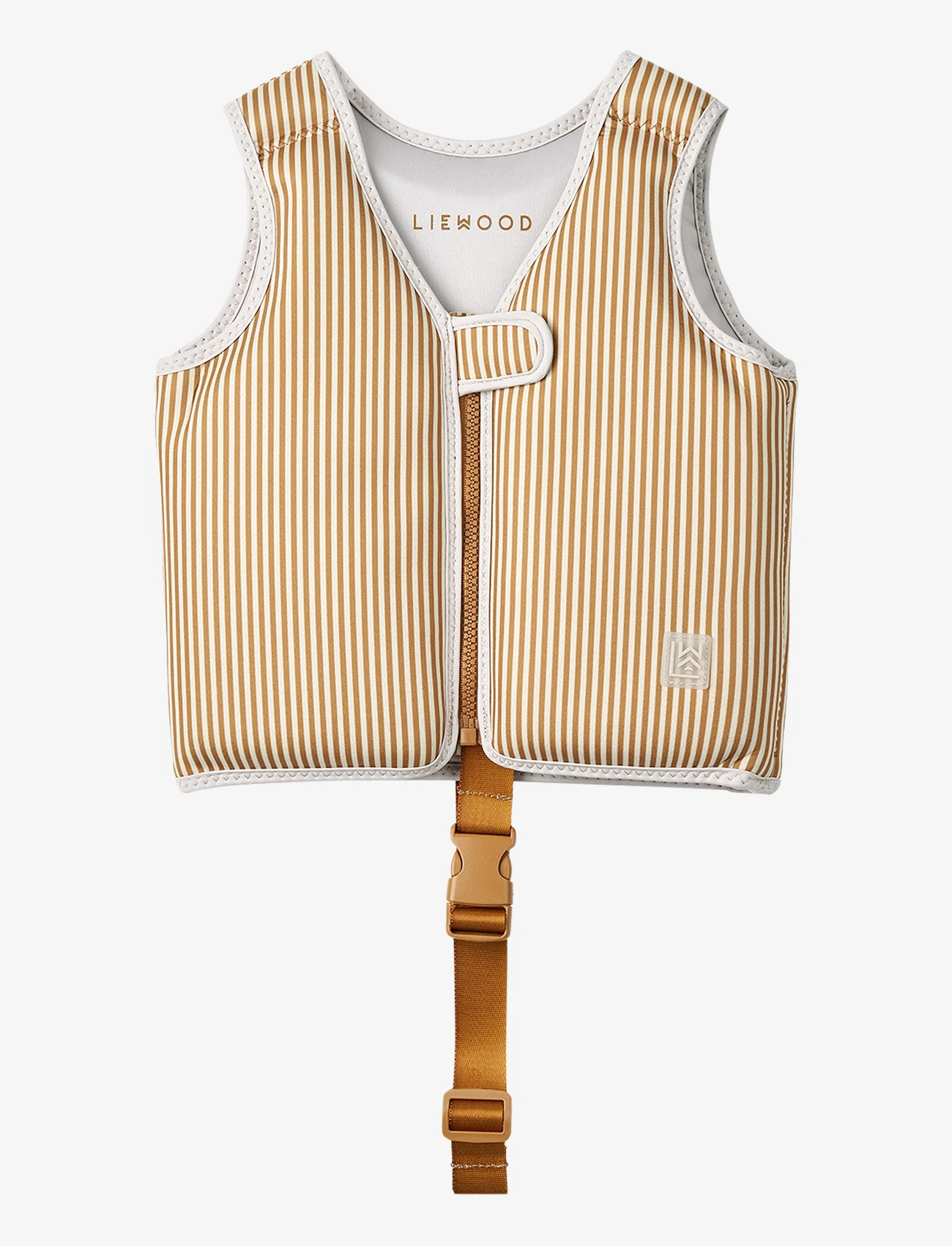 Liewood - Dove Swim Vest - accessoires de natation - stripe: sandy/golden caramel - 1