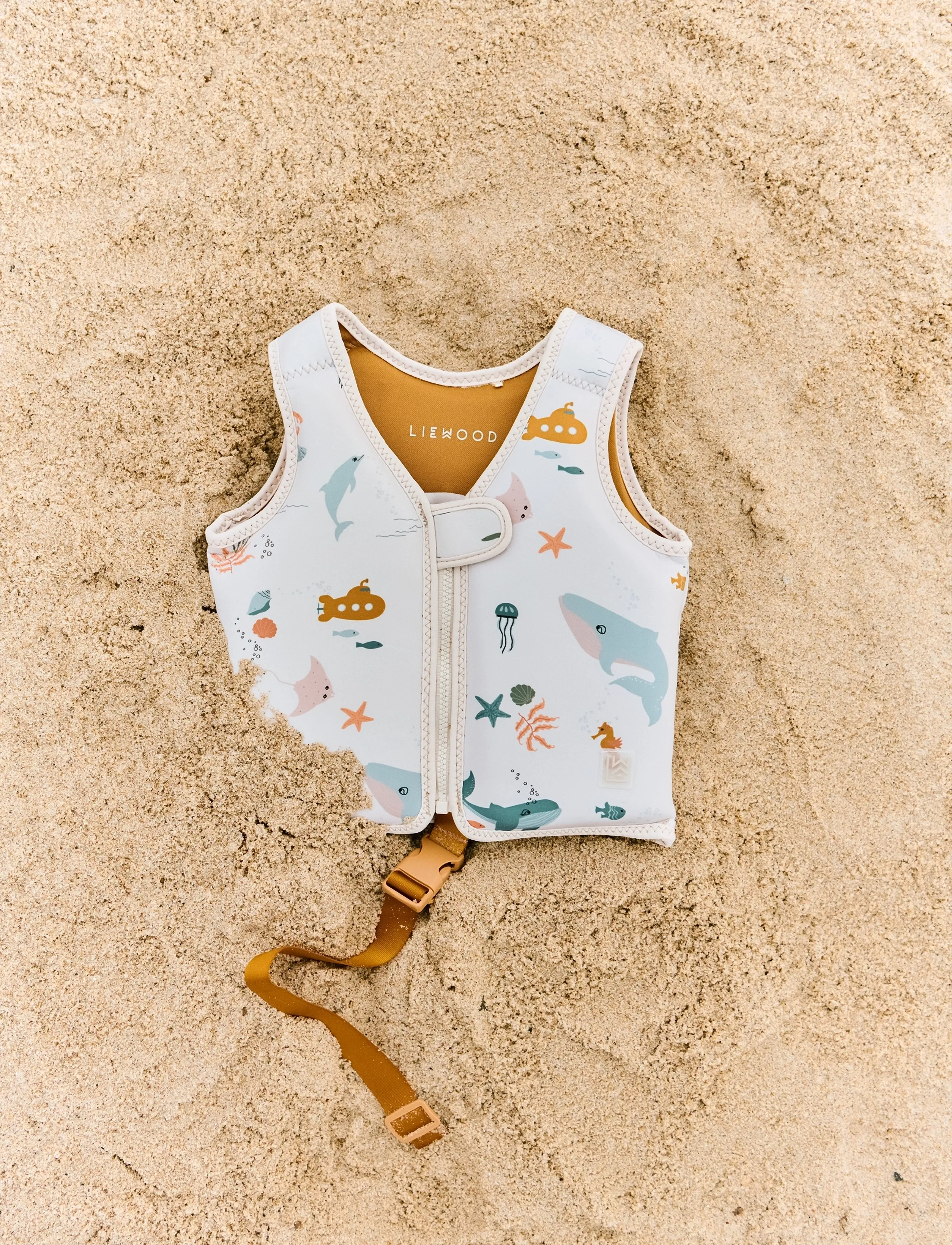 Liewood - Dove Swim Vest - schwimmzubehör - sea creature / sandy - 4