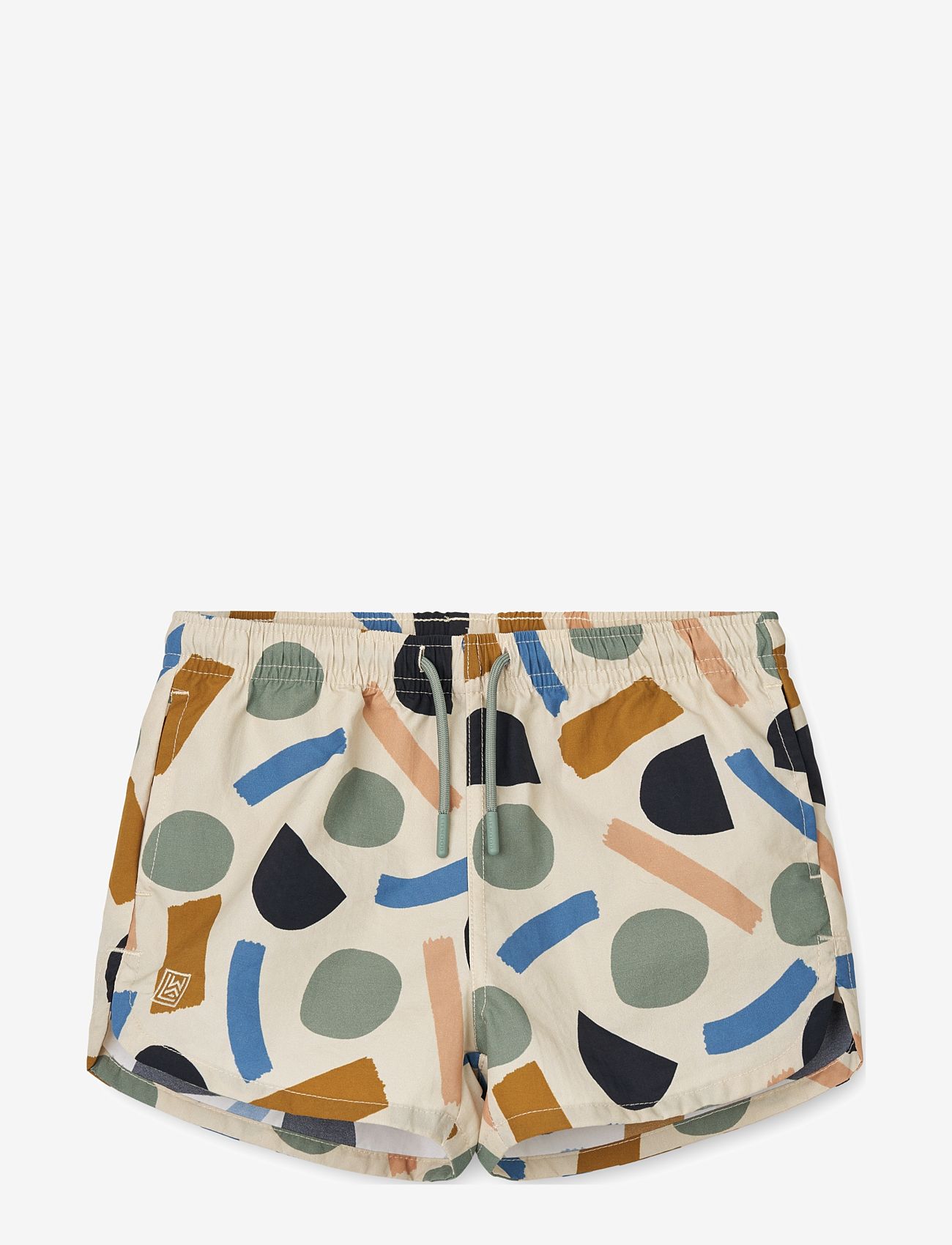 Liewood - Aiden Printed Board Shorts - paint strokes / peppermint - 1