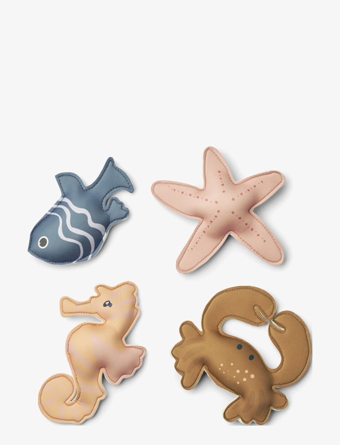 Liewood - Dion sea creatures diving toys 4-pack - zabawki do nurkowania - sea creature / sandy - 0