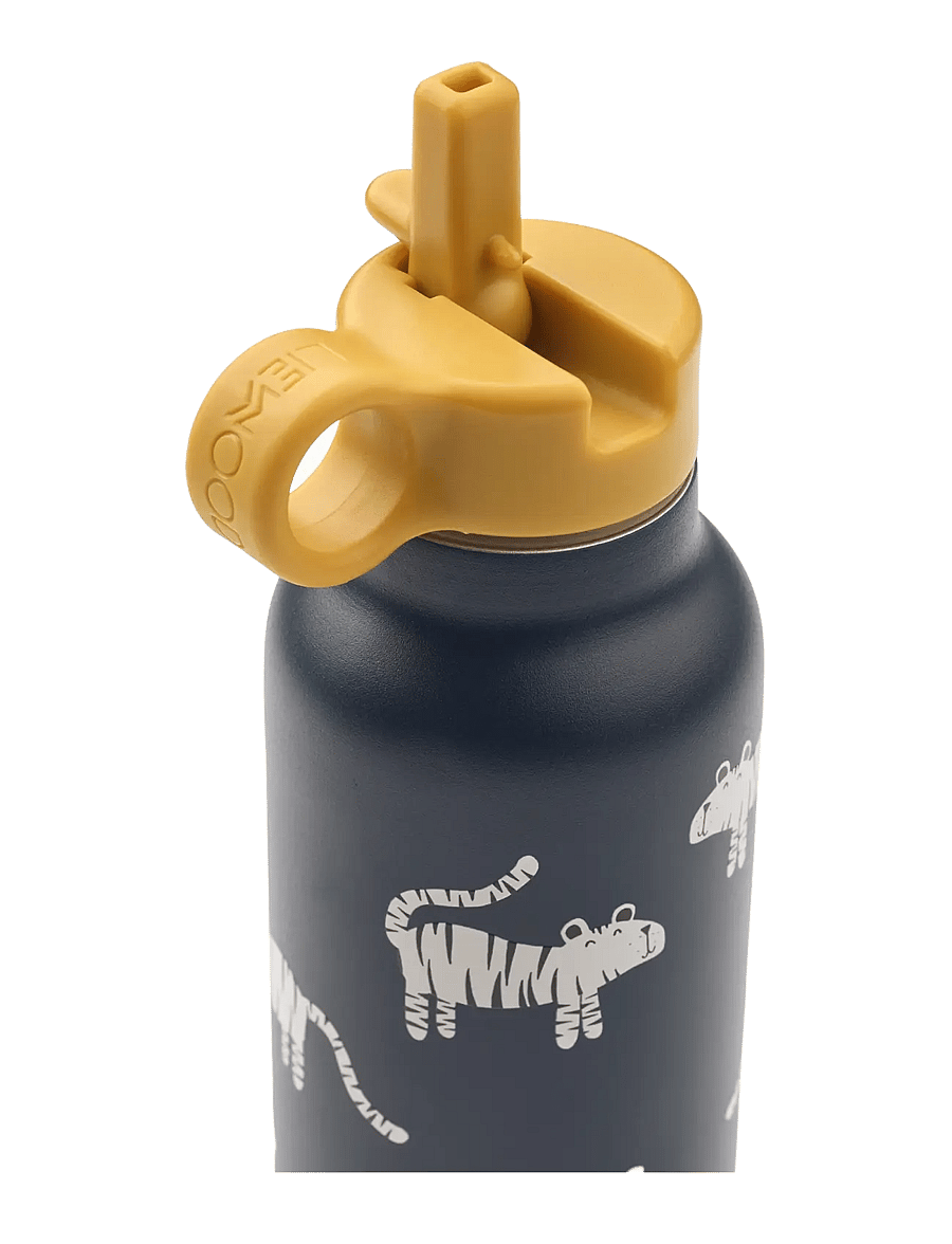 Liewood - Falk Water Bottle 500 ml - veepudelid - tiger / classic navy - 1