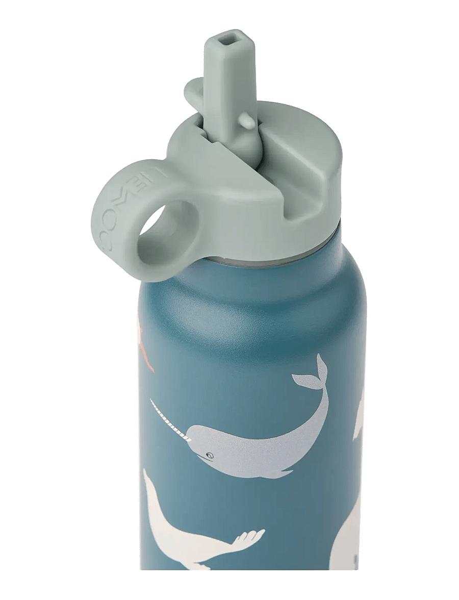 Liewood - Falk Water Bottle 350 ml - wasserflaschen - arctic sea / ocean view - 1