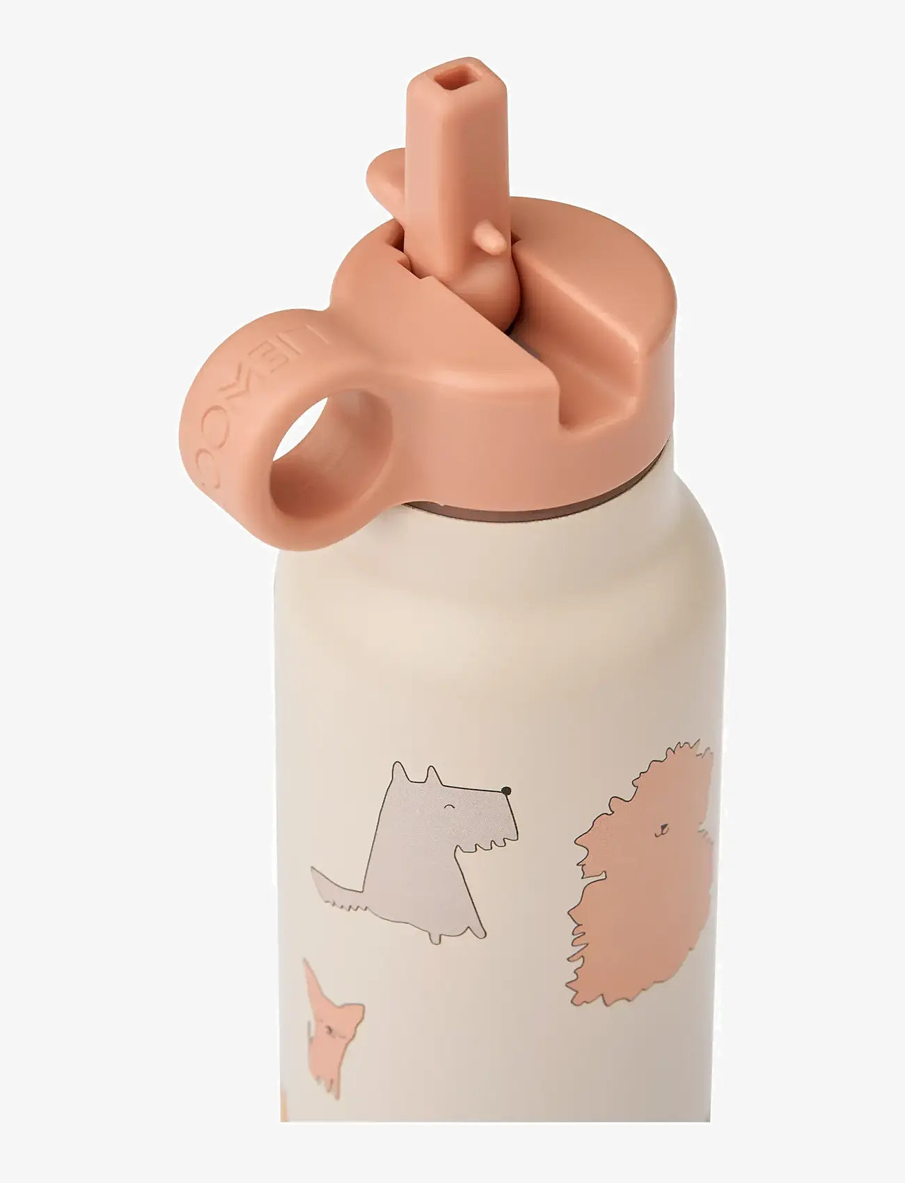 Liewood - Falk Water Bottle 350 ml - vandflasker - cats and dogs / sandy - 1