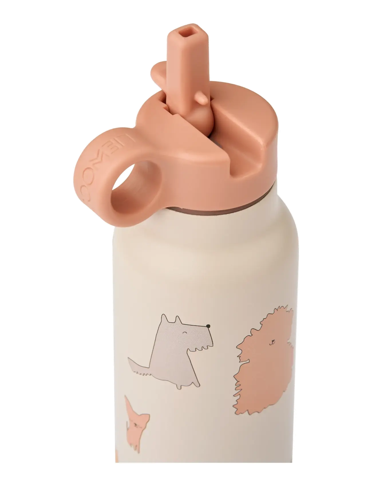 Liewood - Falk Water Bottle 350 ml - vandflasker - cats and dogs / sandy - 1